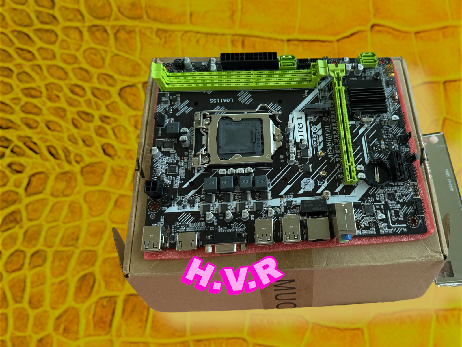 MUCAI H61 Motherboard LGA 1155 Kit Compatible With Intel Core CPUs 2nd And 3rd!