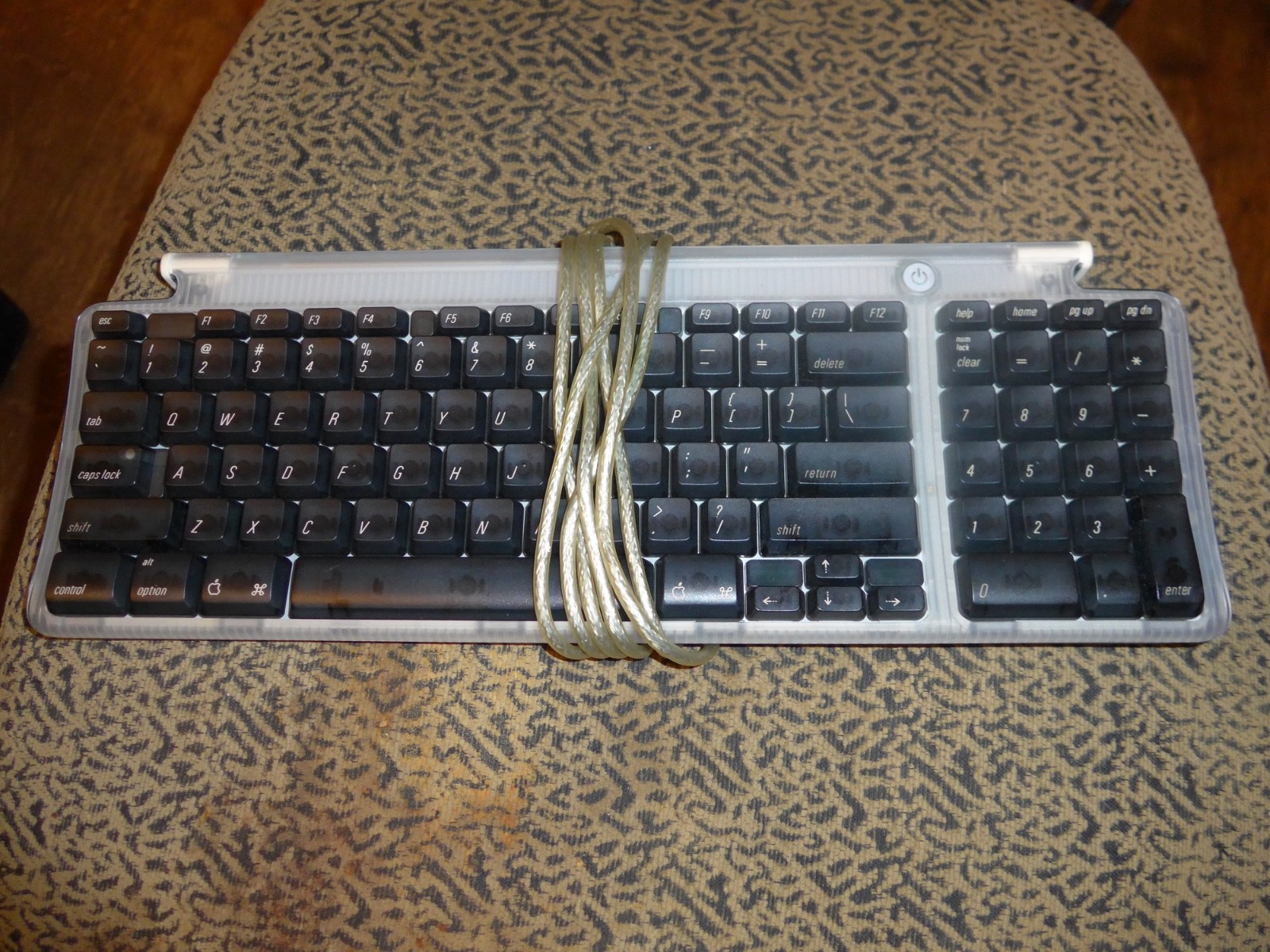 Rare Apple USB Keyboard Clear Graphite Grey iMac G3