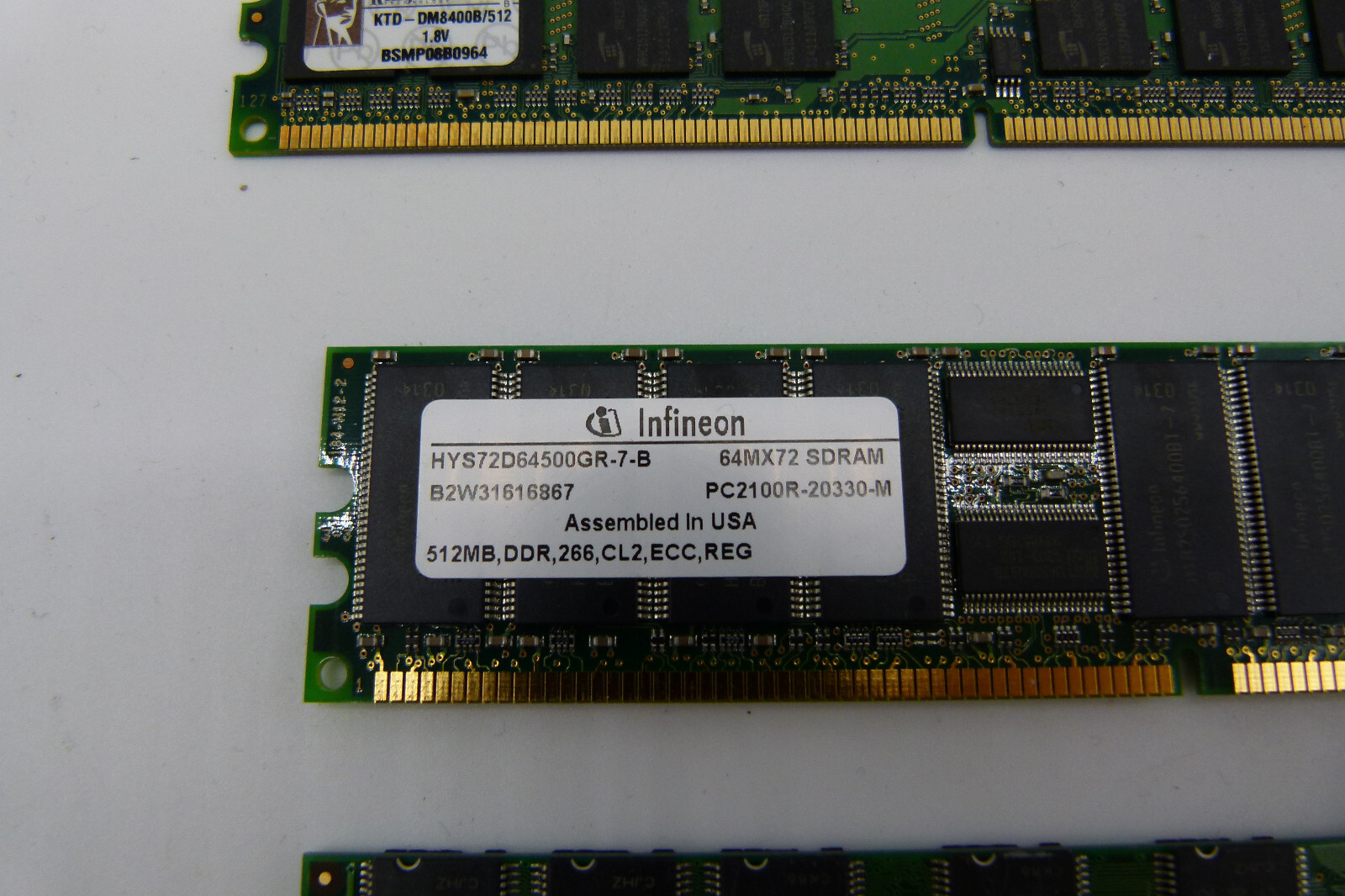 Lot of 5 pcs – RAM – Kingston, Infineon, Buffalo, SK Nynix