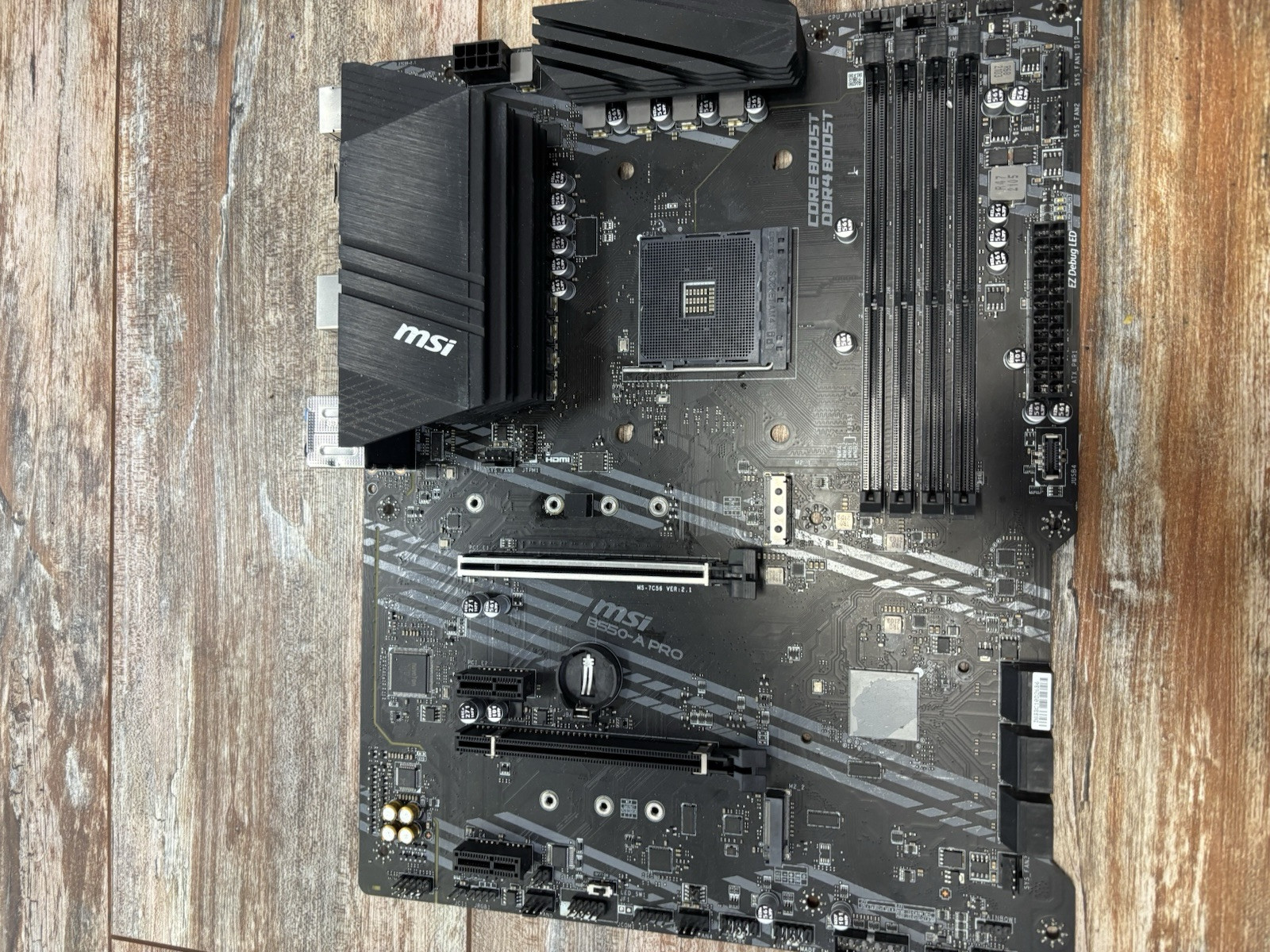 MSI B550-A PRO AMD AM4 DDR4 Pro Series Motherboard – As Is For Parts
