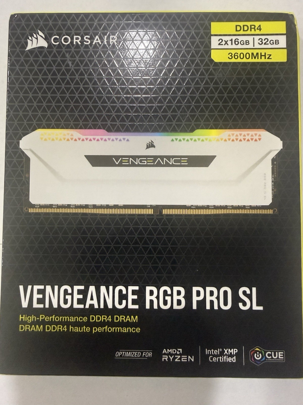 Corsair Vengeance RGB Pro SL 32GB (2 x 16GB) PC4-28800 (DDR4-3600) Memory…