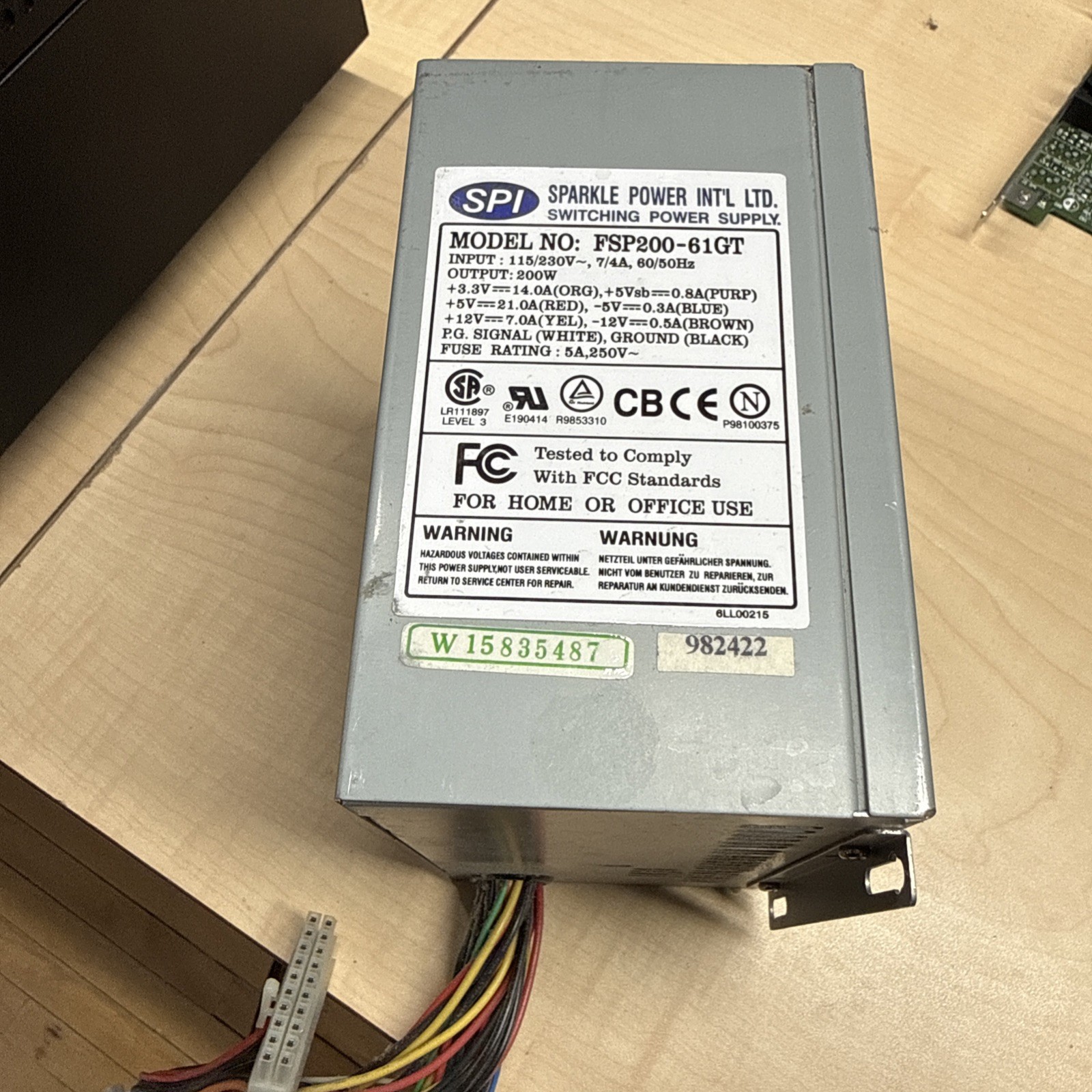 200w Switching Power Supply Sparkle Power Intl Fsp200-61gt