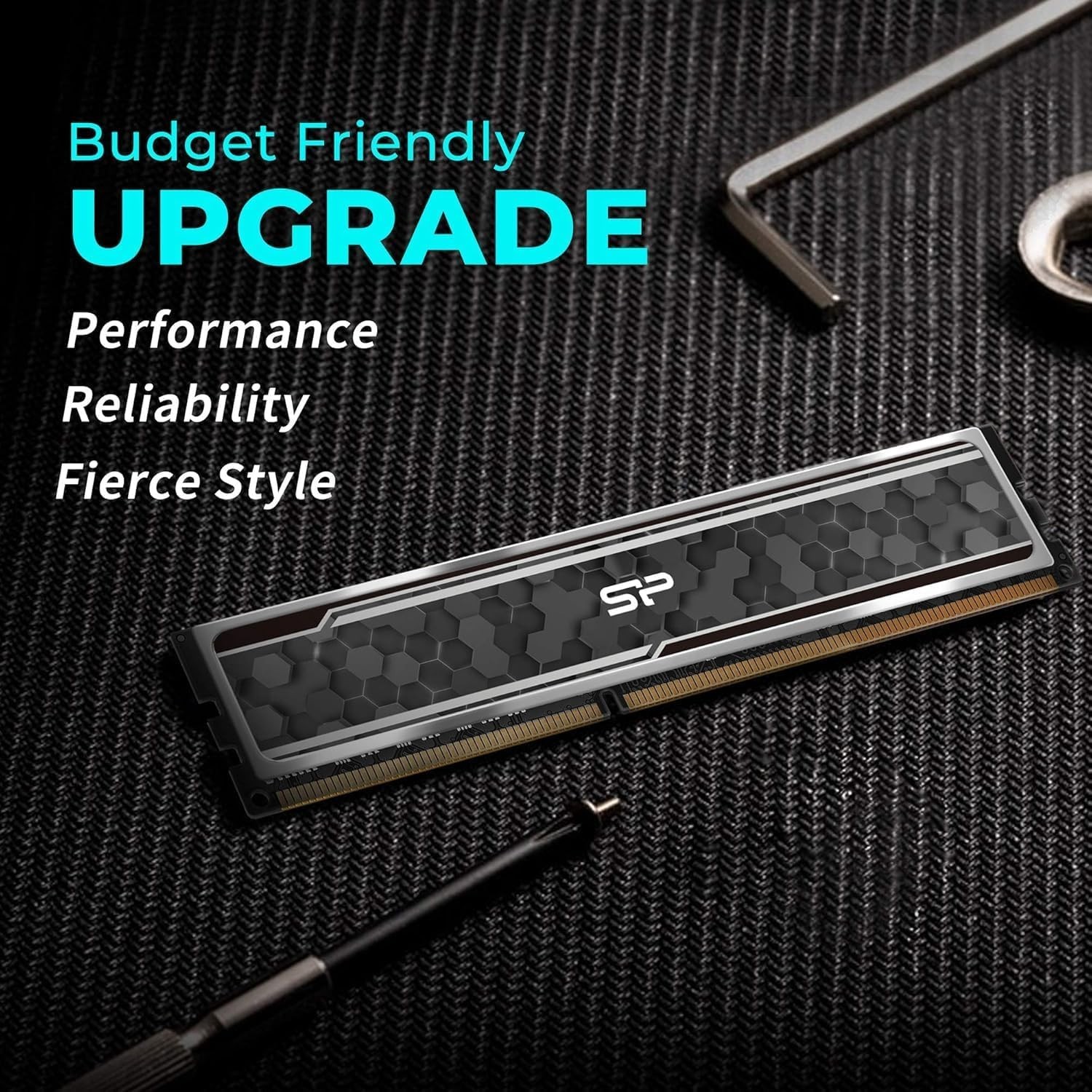 Silicon Power 16GB Gaming RAM – Fast 3200MHz Speed and Efficient Cooling Design