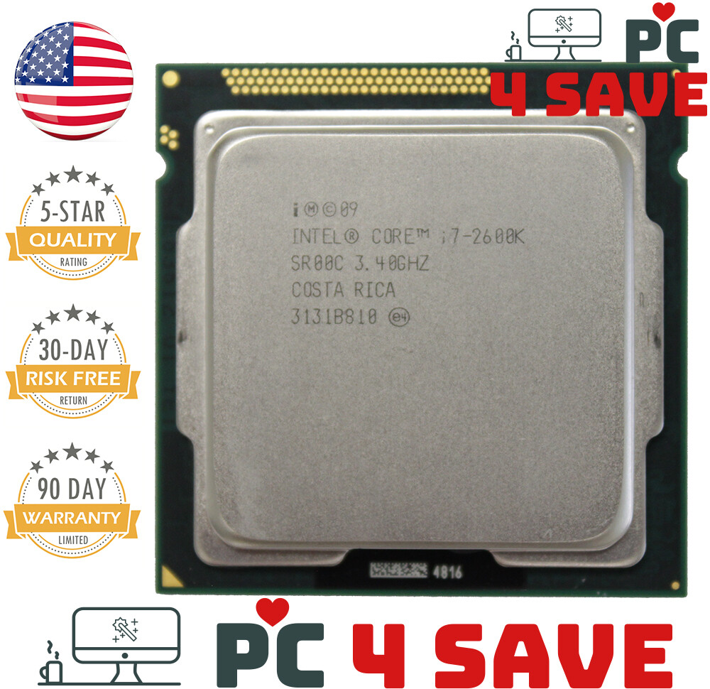 Intel Core i7-2600K SR00C 3.40GHz 8MB Quad-Core LGA1155 Desktop Processor P4S