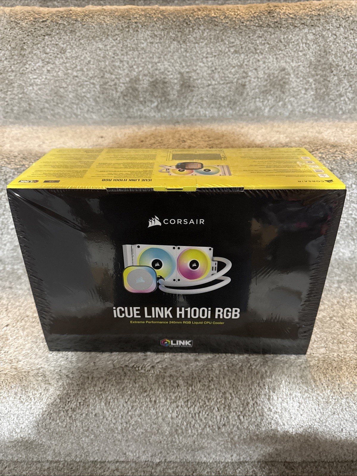 CORSAIR iCUE LINK H100i RGB AIO Liquid CPU Cooler White New Sealed
