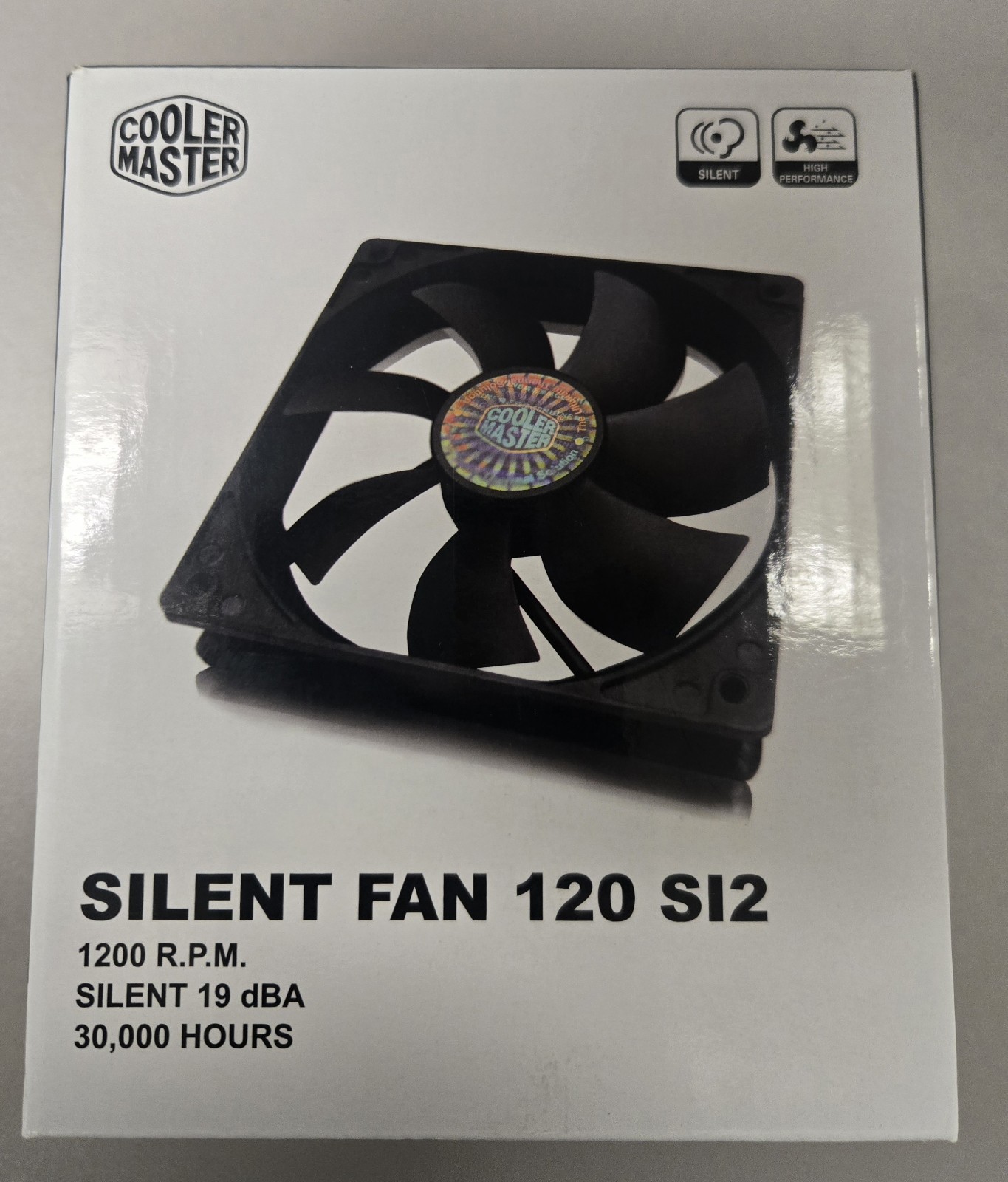 Cooler Master Silent Fan 120 SI2 4 Pack New 1200 RPM 19 dBA Quiet Parts