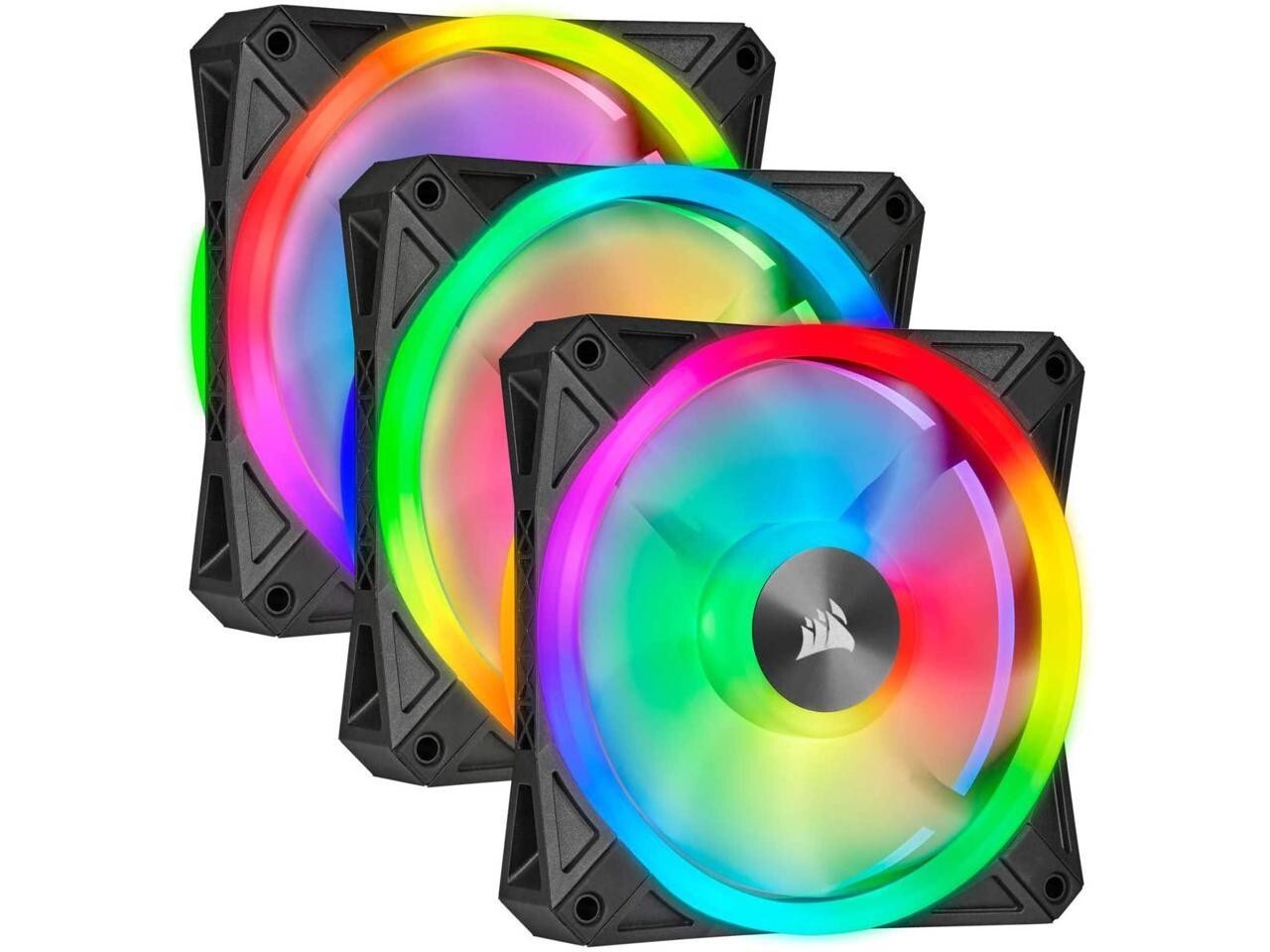 CORSAIR QL120 RGB Triple Fan Kit w/ Controller 120mm RGB Gaming Fans