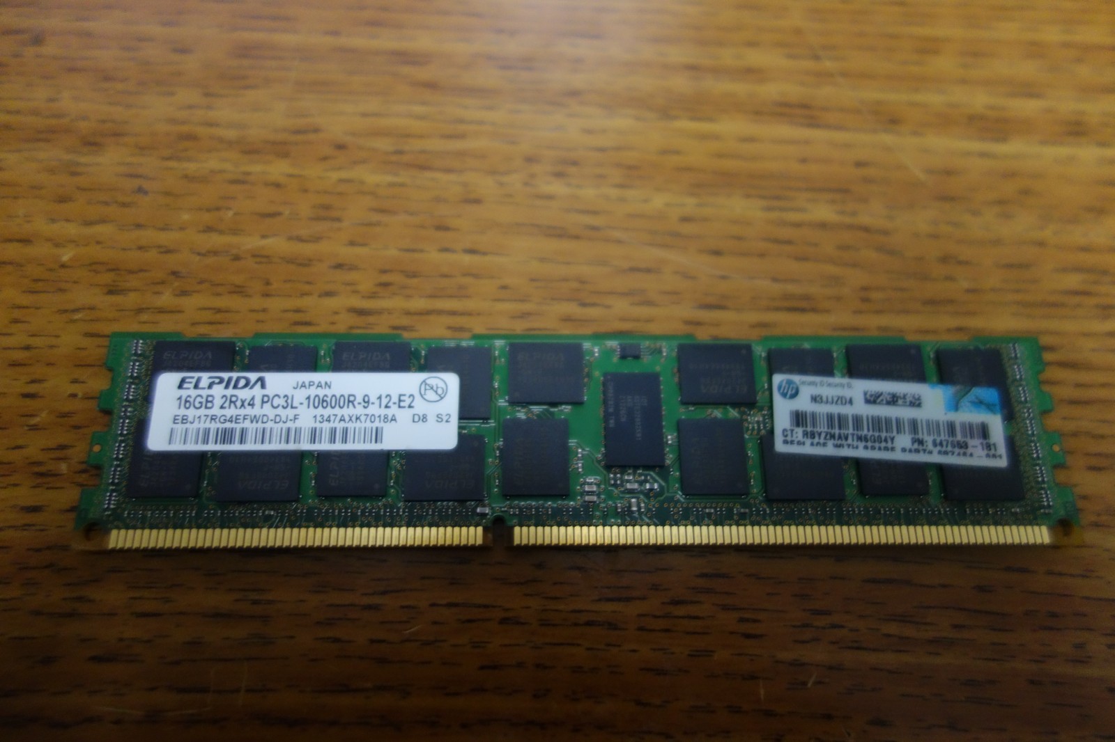 Lot 21 Elpida EBJ17RG4EFWD-DJ-F 16GB DDR3 ECC RDIMM Equivalent Server Memory