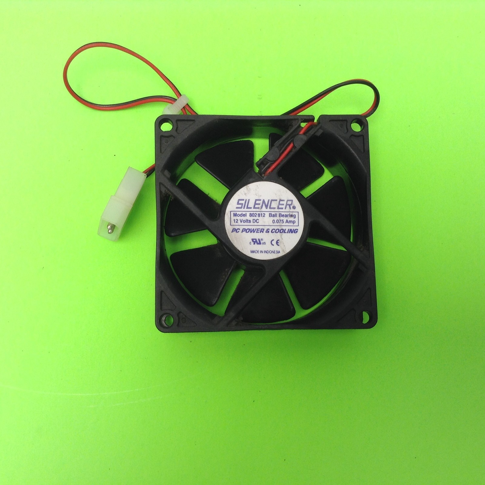 PC Silencer 802812 Ball Bearing 12VDC 0.075A PC Power and Cooling 12V Cooling F