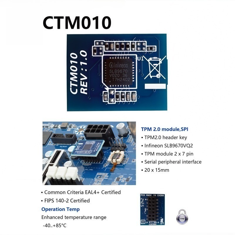 GIGABYTE CTM010 14-1 TPM Module Trusted Platform Fast Shipping Free Shipping