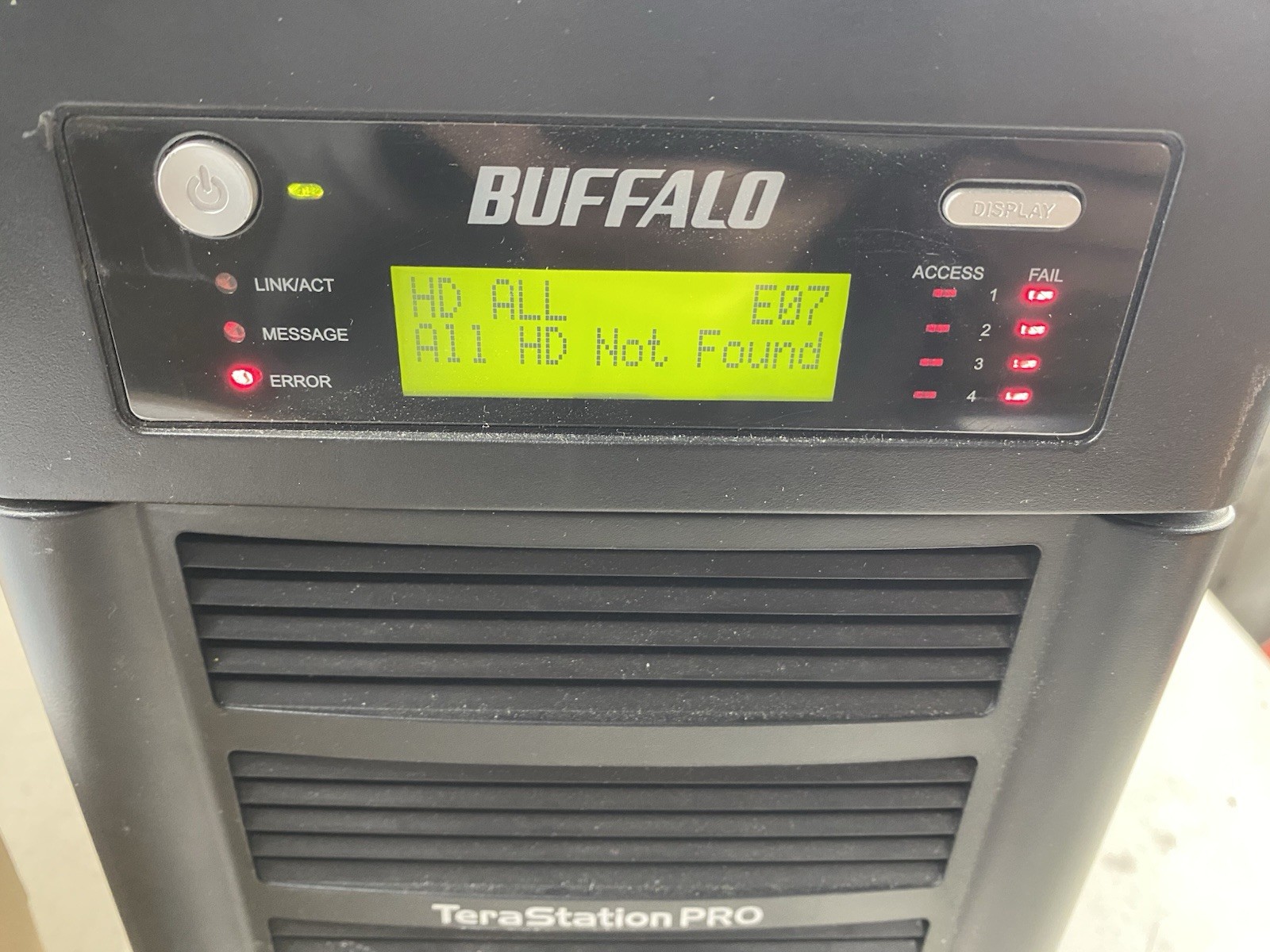 Buffalo TeraStation PRO TS-H0.0TGL/R5 Diskless, No Caddies