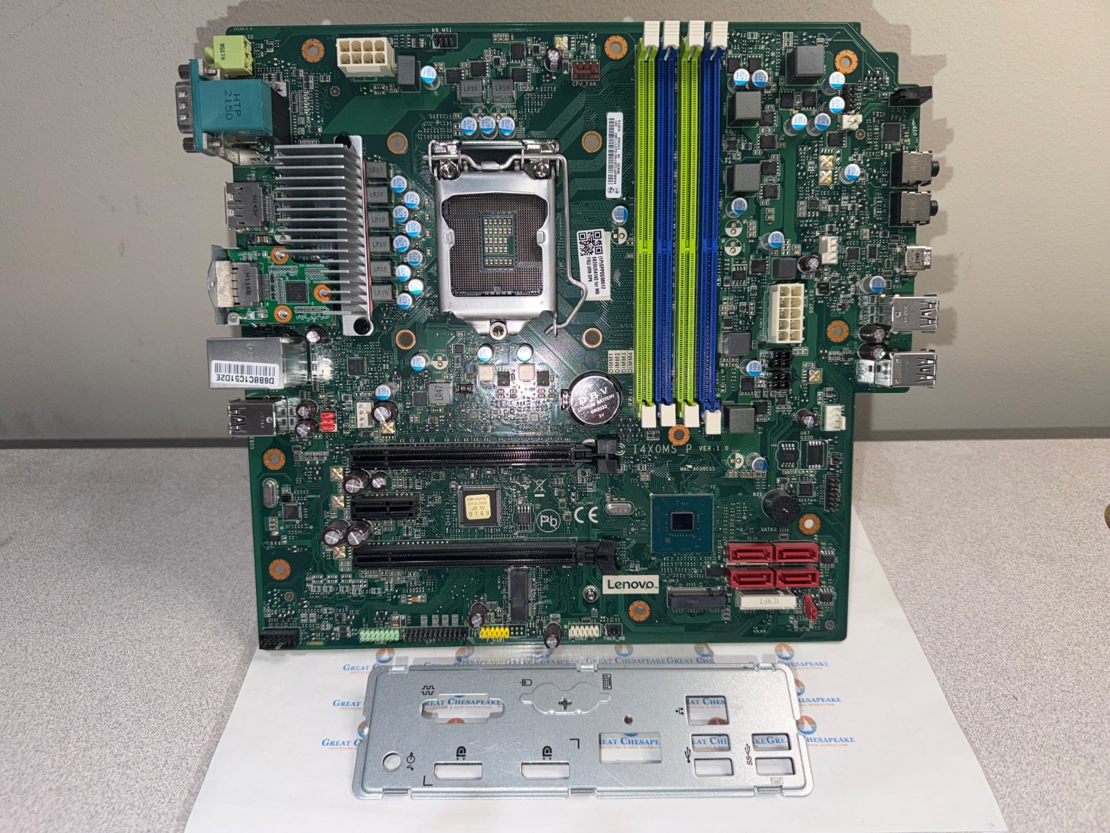 Lenovo I4X0MS_P 5B20U54140 ThinkCentre M90t M90s Desktop MB w/Faceplate TESTED!