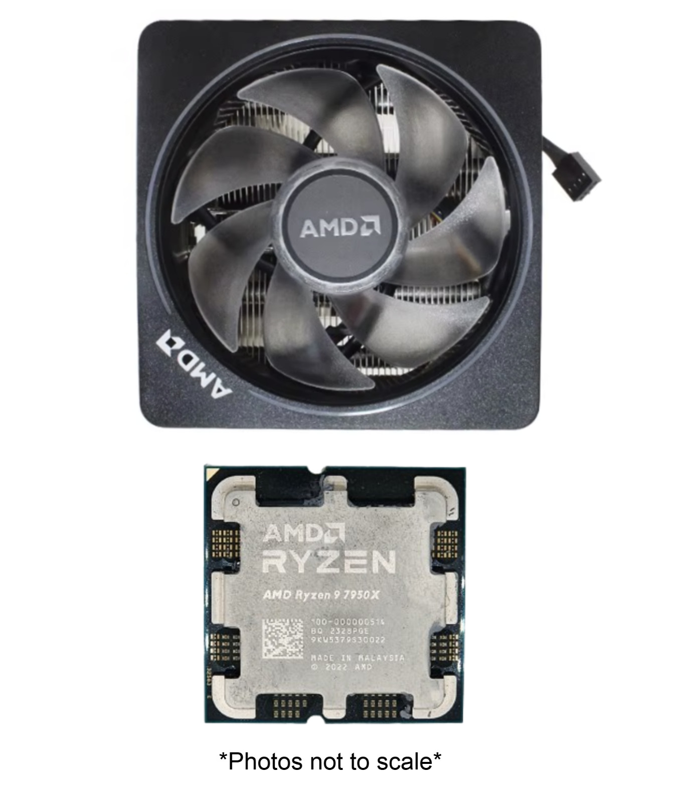 AMD Ryzen 9 7950X CPU + AMD RGB Cooler | 16-Core 32-Thread | 4.5–5.7 GHz | AM5