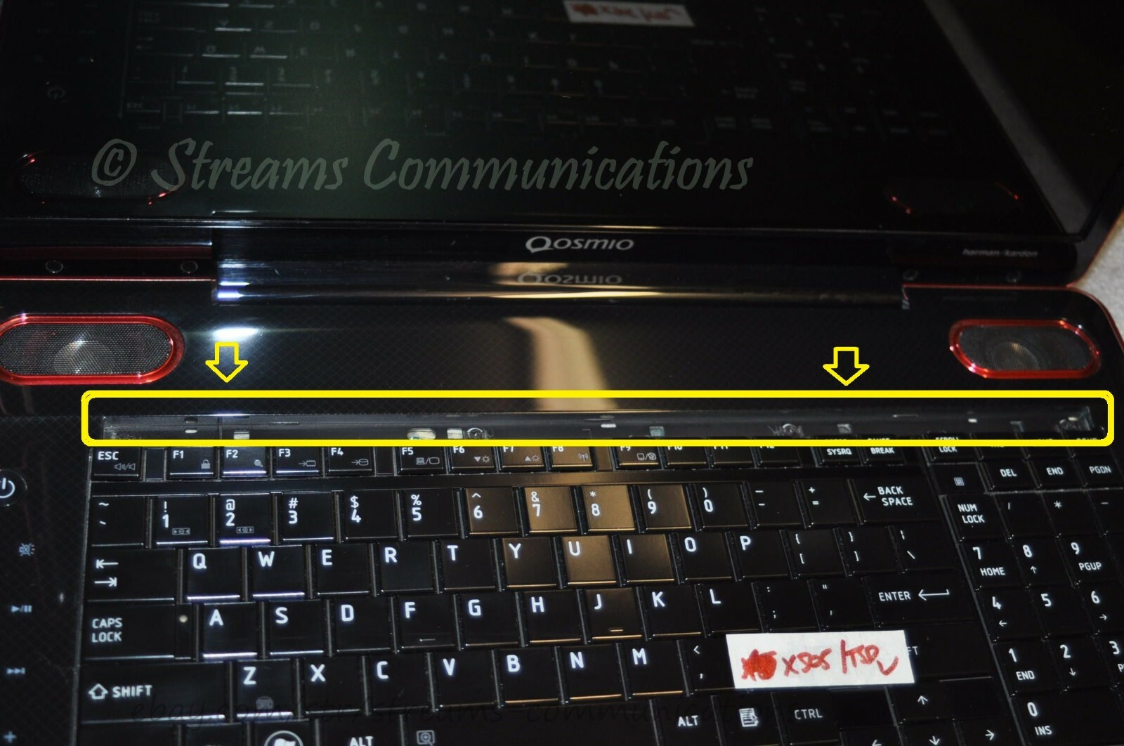 TOSHIBA Qosmio X505-Q882 X505-Q880 X505 18.4″ Laptop Keyboard Panel TRIM