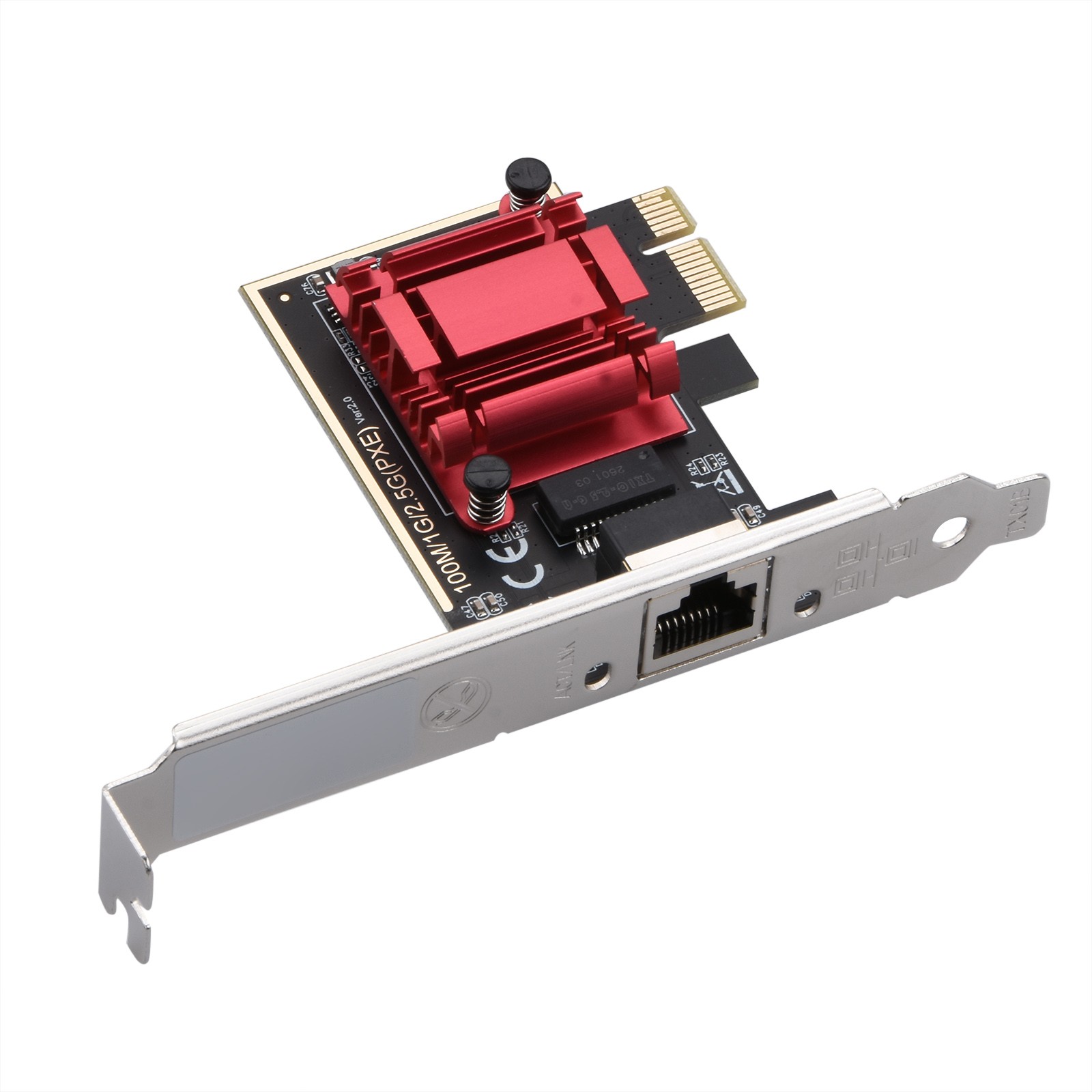 2.5G Gigabit Ethernet Adapter RJ45 RTL8125 PCI-E Gaming Network Card For Windows