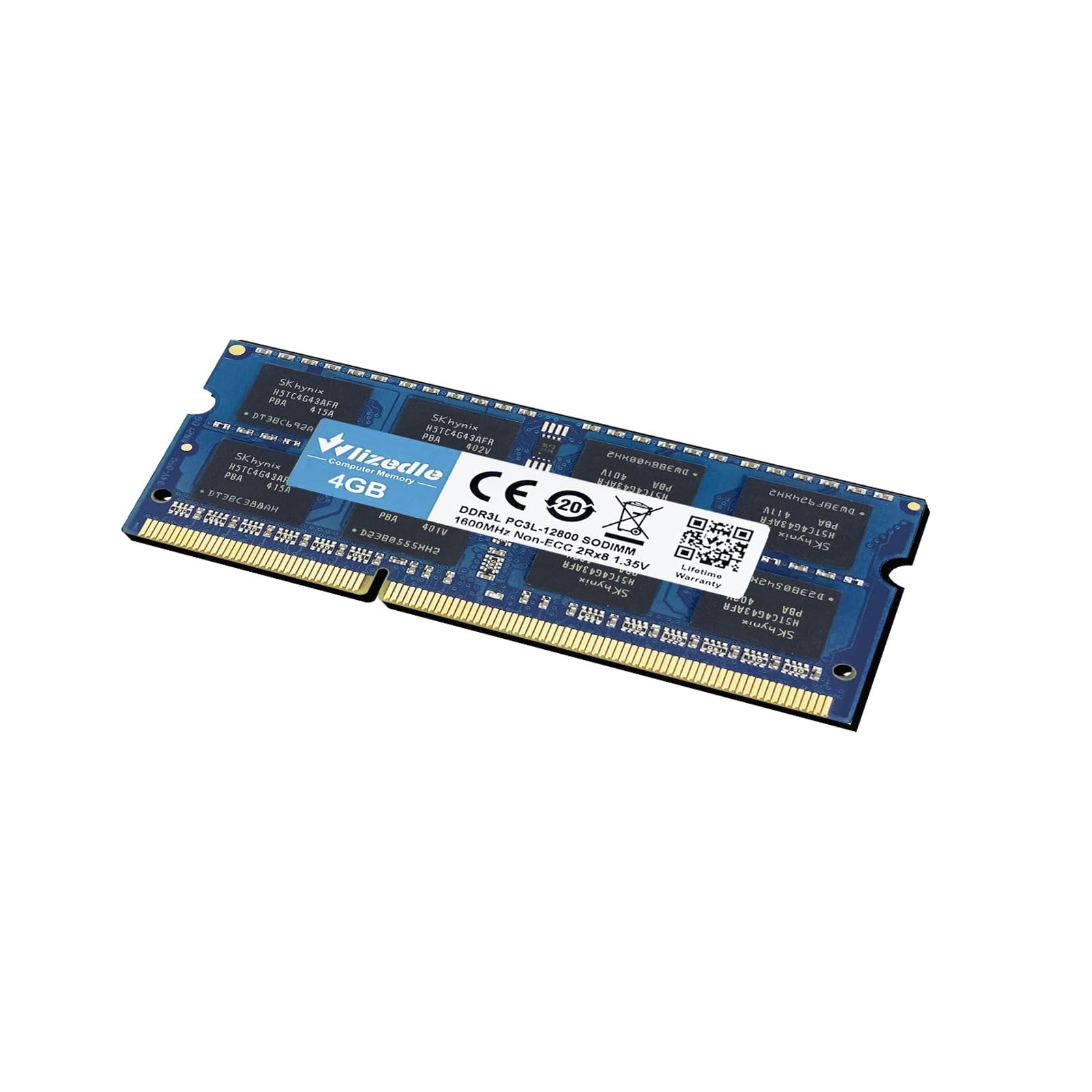 DDR3 DDR3L 8GB Kit 2x4GB Laptop RAM 1600MHz CL11 SODIMM PC3-12800 Blue