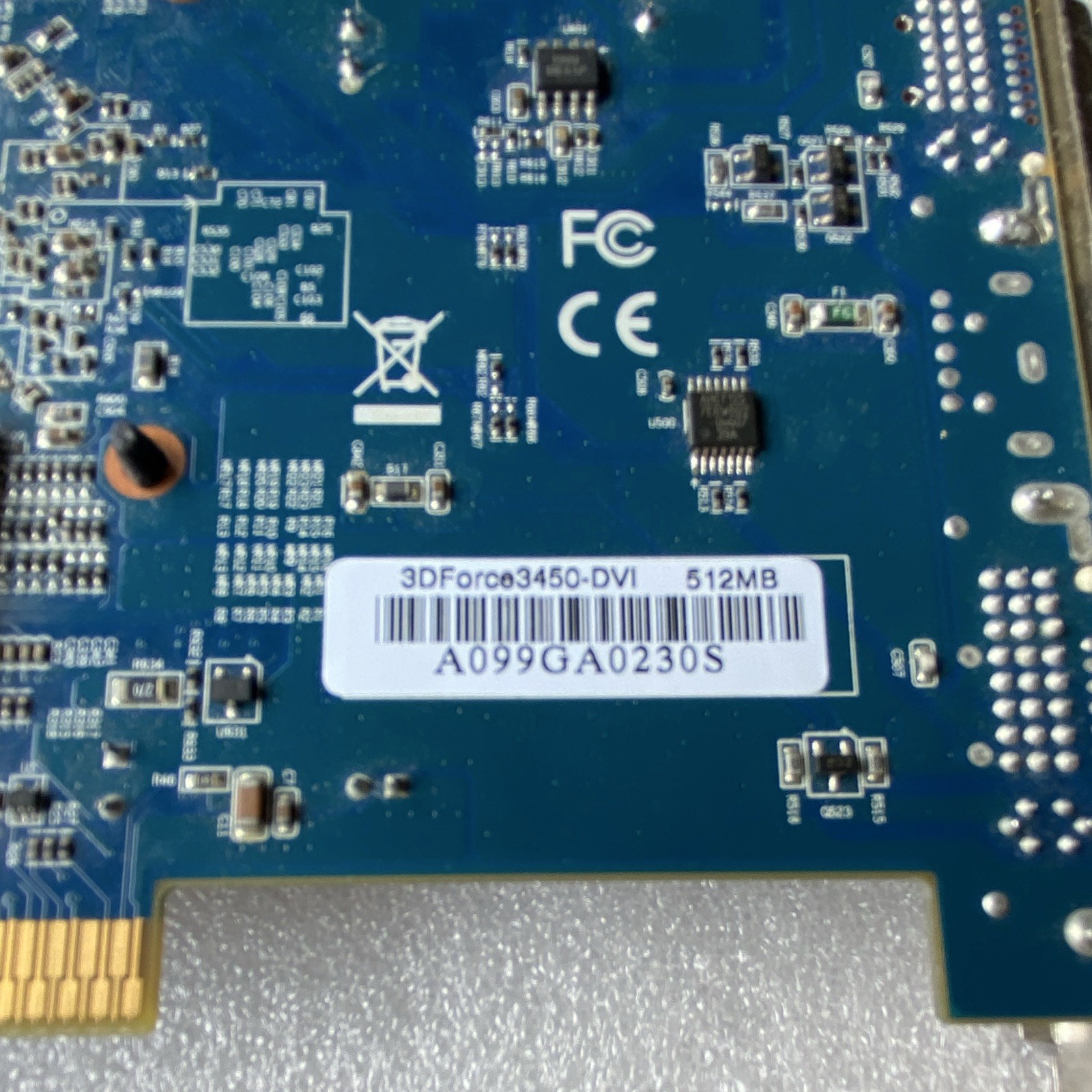 3DForce NVIDIA GeForce 3450 AGP 512MB DVI-I Multi-Monitor Fan Heatsink