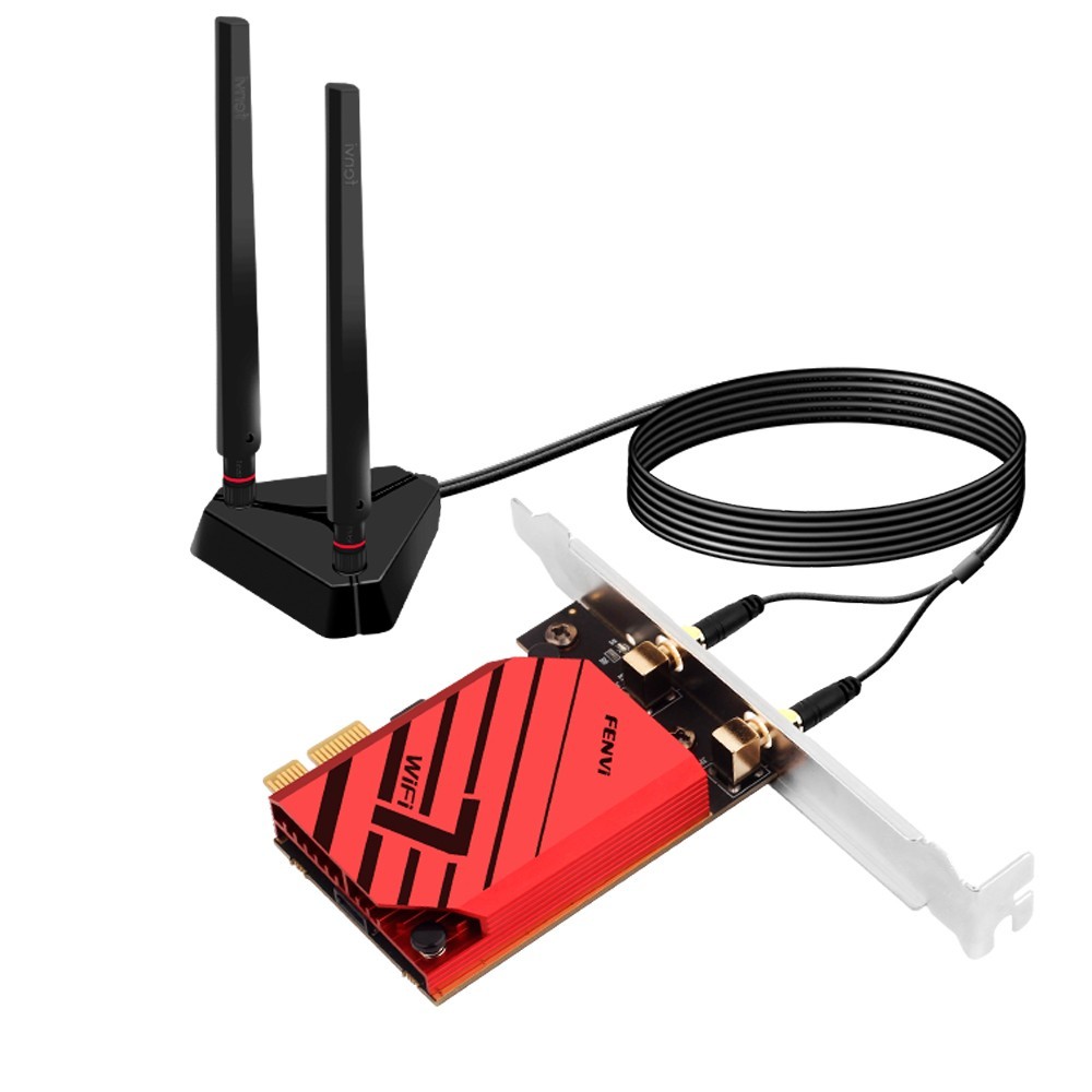 MT7925 WiFi 7 PCIe Adapter 6.5Gbps BE6500 Network Card BT5.4 Win10/11 Desktop
