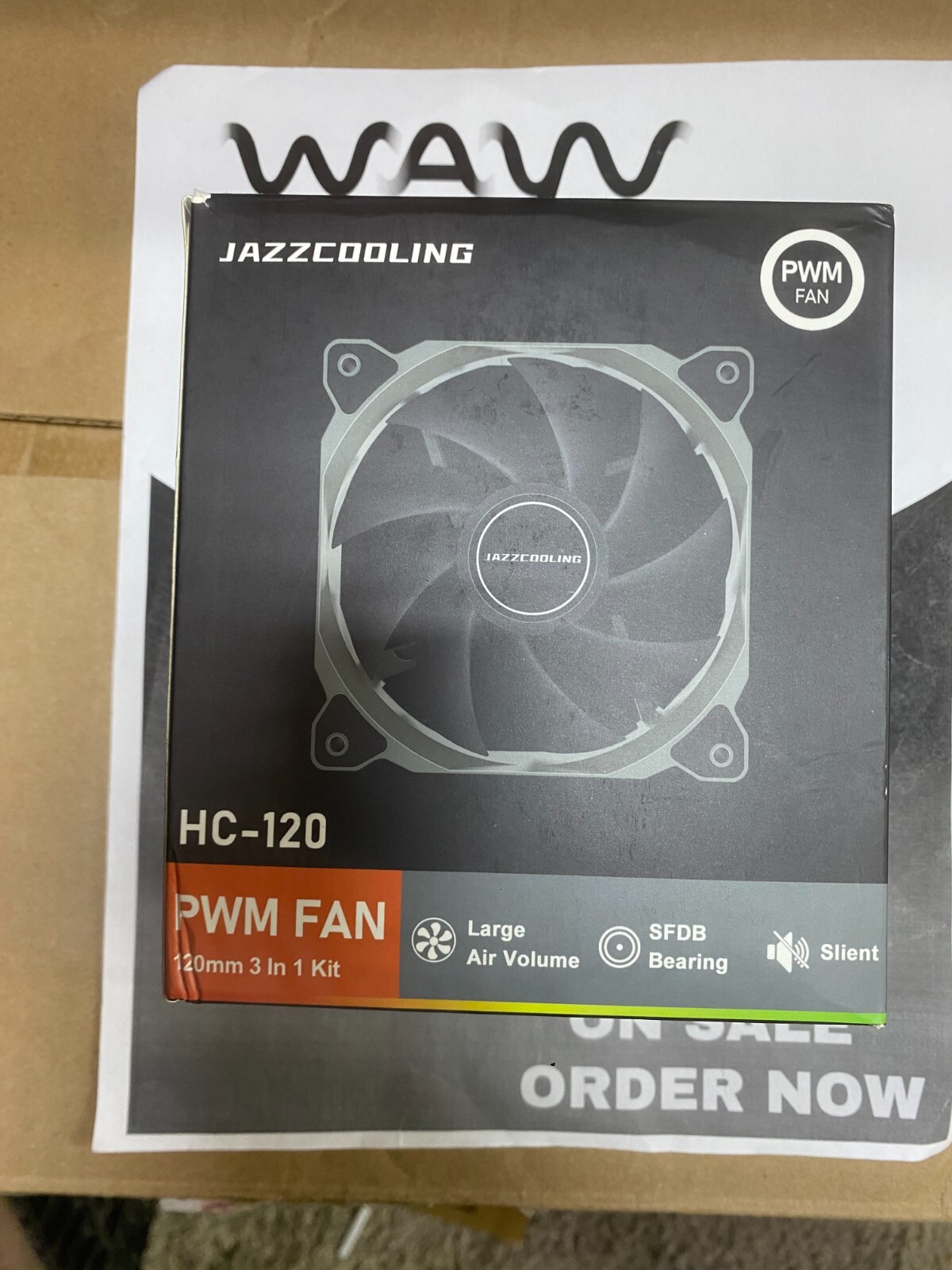 JAZZCOOLING PWM PC Fans, 120mm Fans 3 In 1 Kit «New»