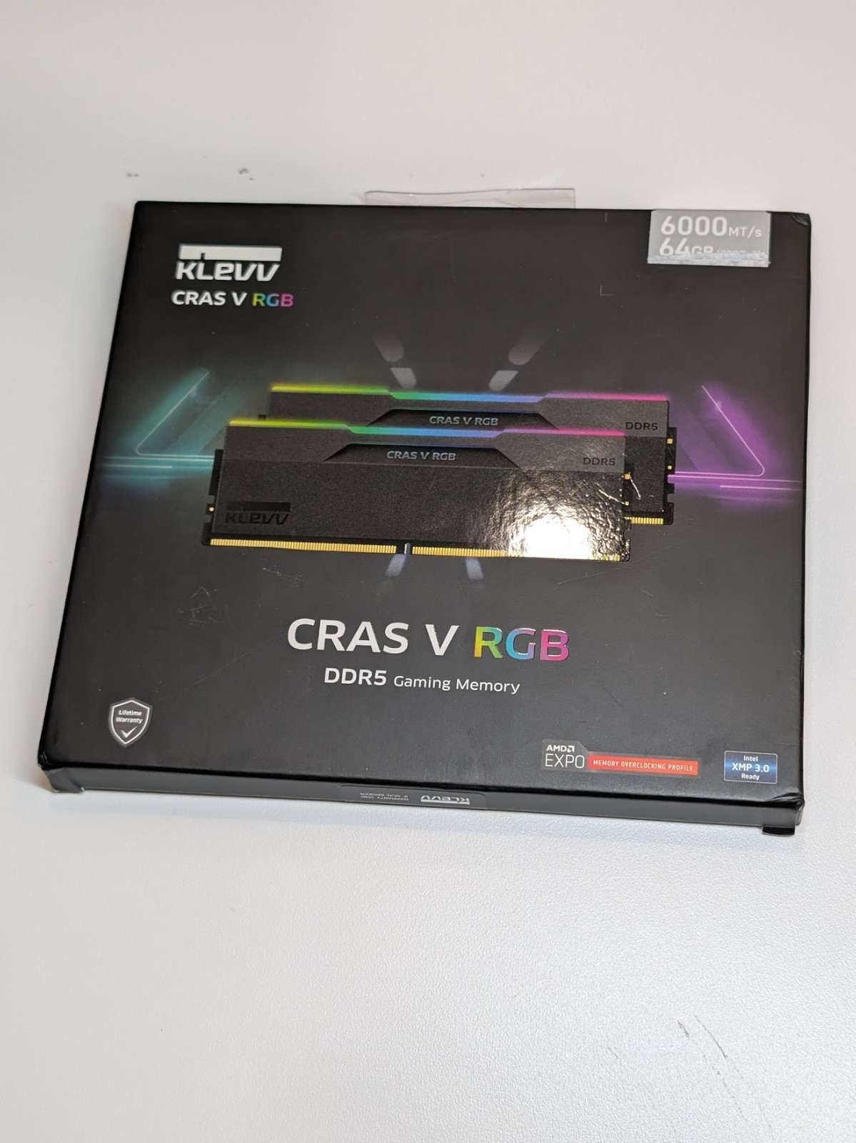 KLEVV CRAS V RGB 64GB 2x32GB DDR5 6000 CL30 XMP EXPO Desktop RAM