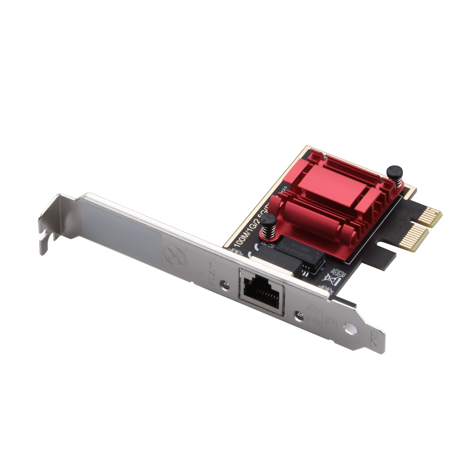 2.5Gbps Network Card RTL8125 Clip RJ45 Port PCI-E Network Card For PC Win10/11