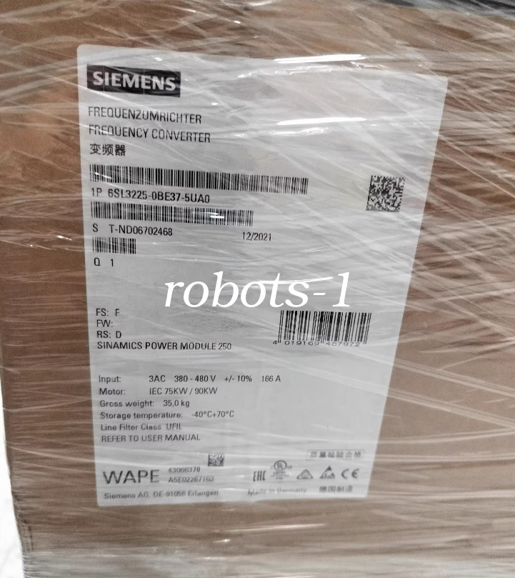 6SL3225-0BE37-5UA0 NEW SIEMENS SINAMICS G120 POWER MODULE FedEx or DHL