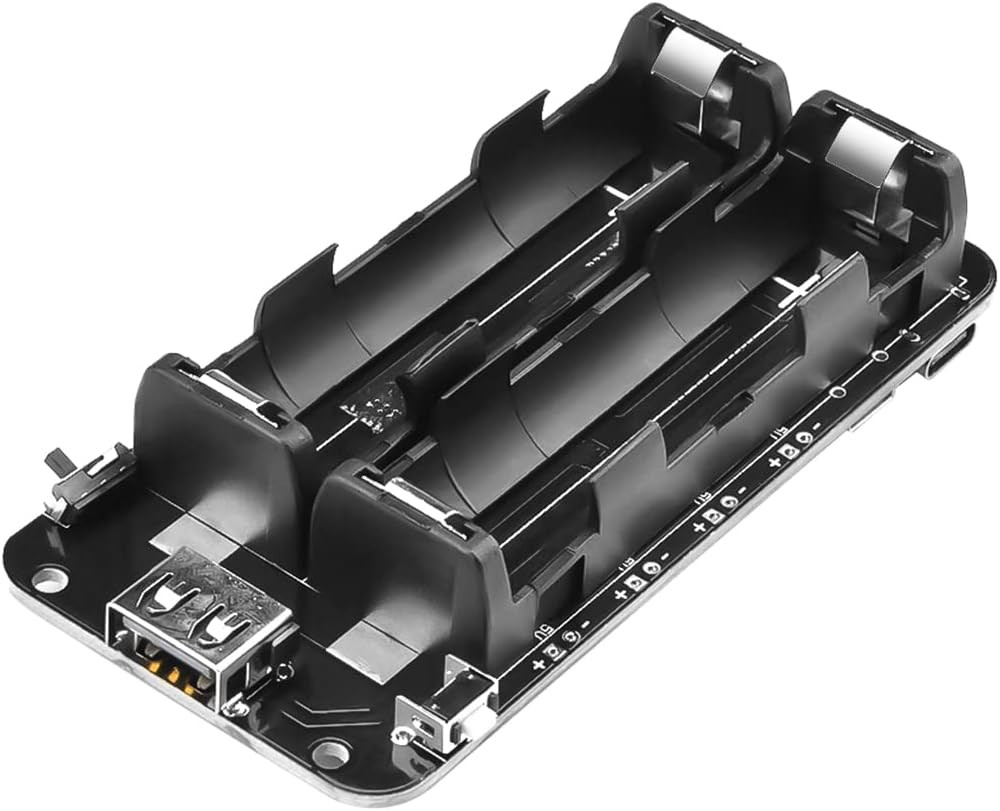 Diymore 1865O Battery Holder Double Li-Ion V8 Battery Shield Micro USB 5V/3A 3V/