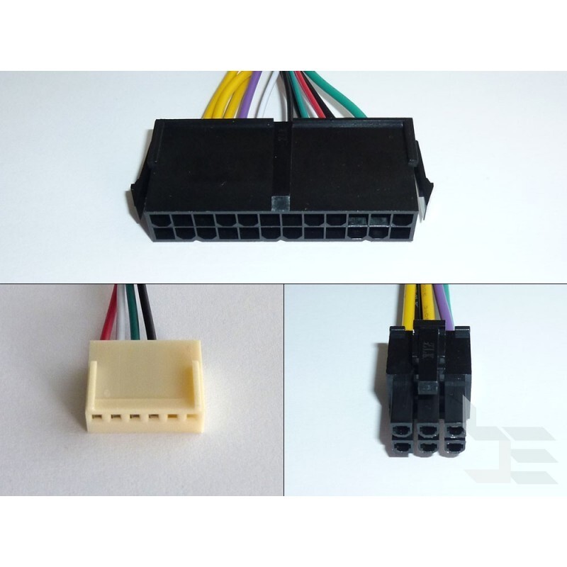 24-Pin to 6-Pin ATX Power Supply Adapter Cable for HP prodesk 800 600 G1 30cm