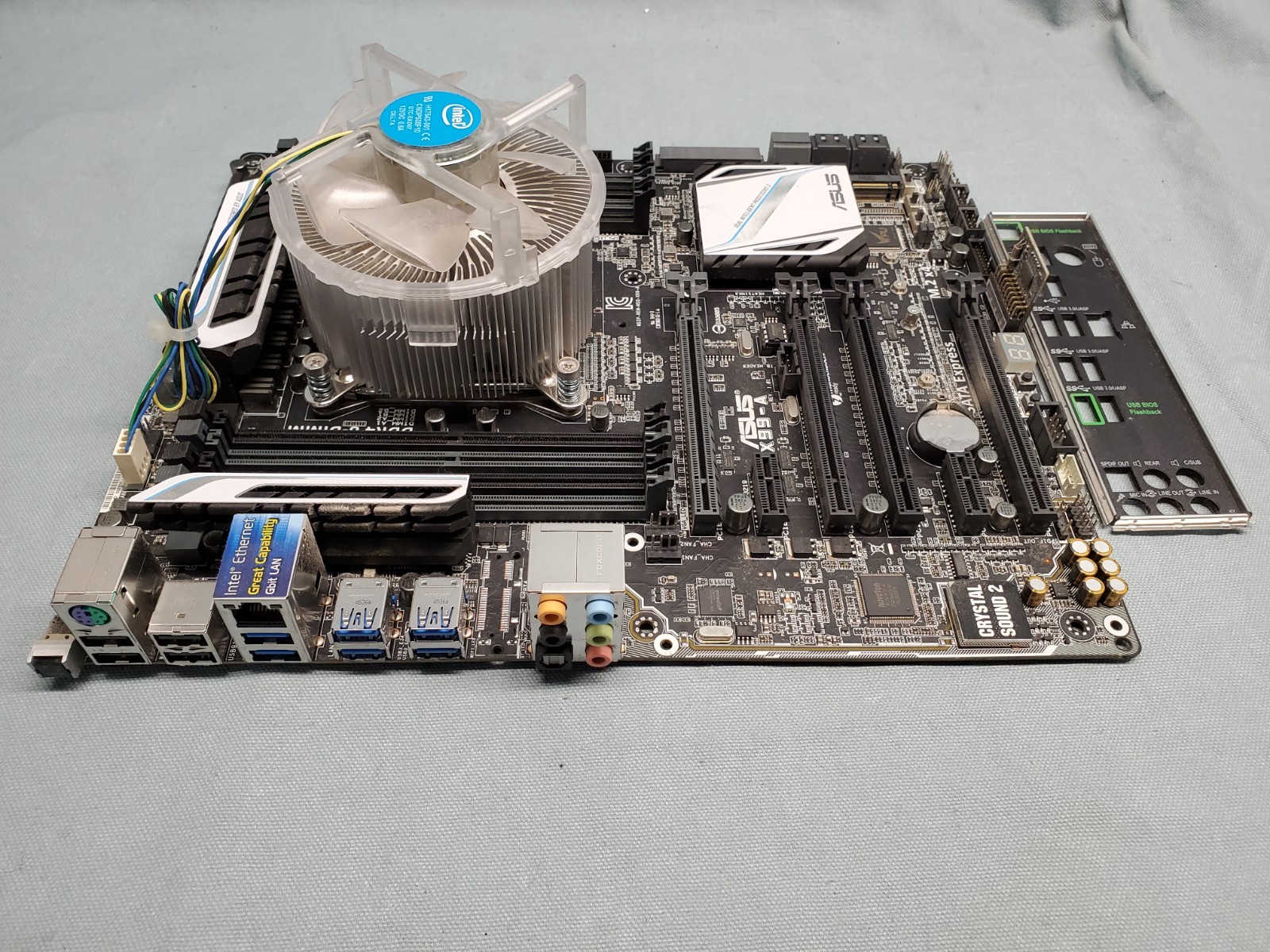 ASUS X 99-A Motherboard w/ i7 5820k 3.30GHz & I/O Shield #C4 41