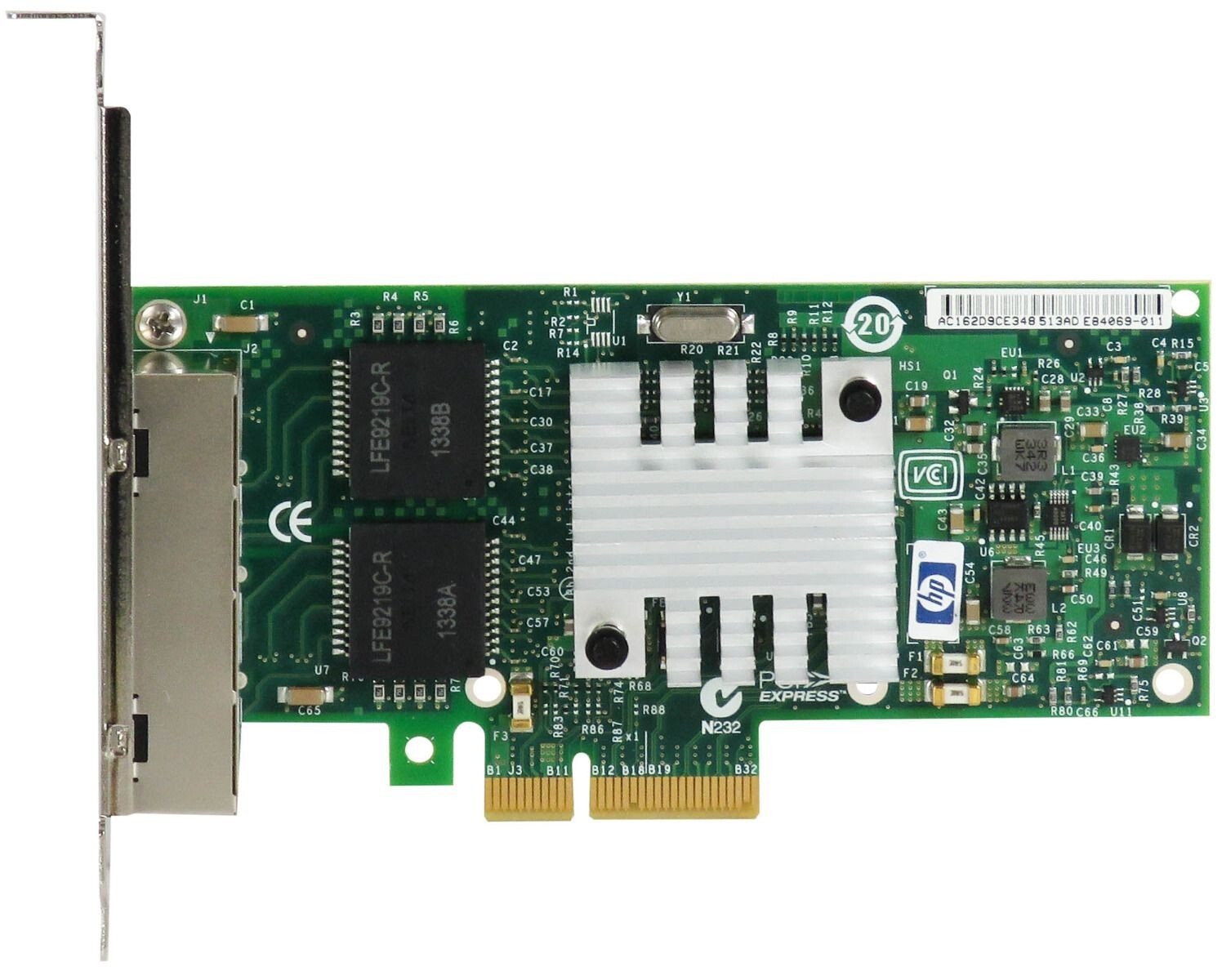 NETZWERK KARTE NC365T 593743-001 593720-001 QUAD PORT 1Gbps PCI-Ex4 STANDARD