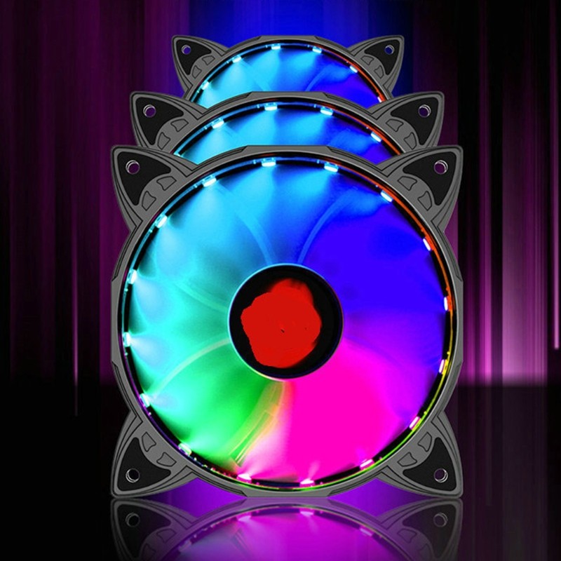 120mm for Case Fan, RGB for Case Fans,12V-3/4pin RGB for Case Fans Coolmoon with