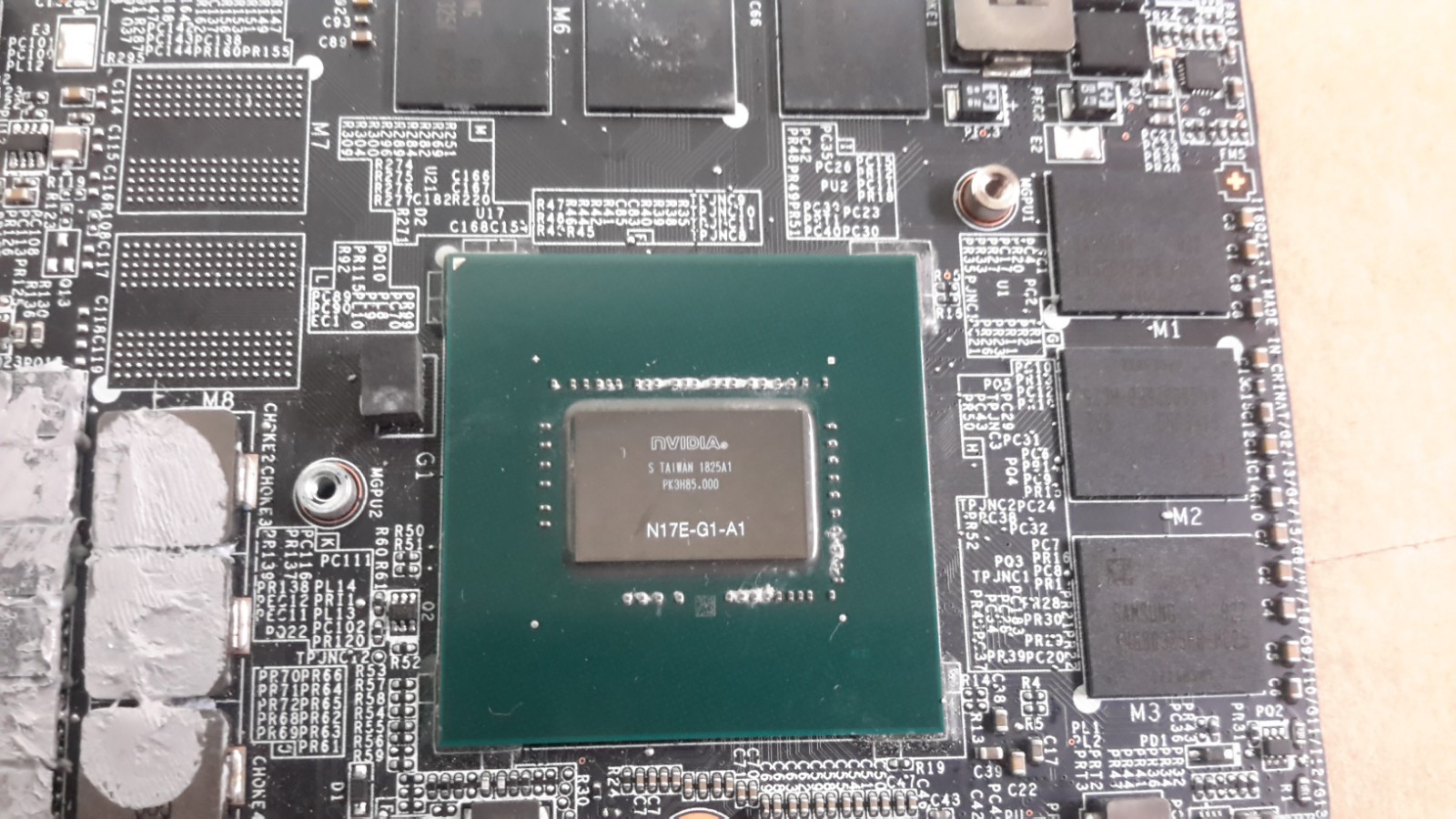 Micro Star MS-16Q21 V1.1 mother board w/NVIDIA N17E-G1-A1 GeForce GTX 106 chip