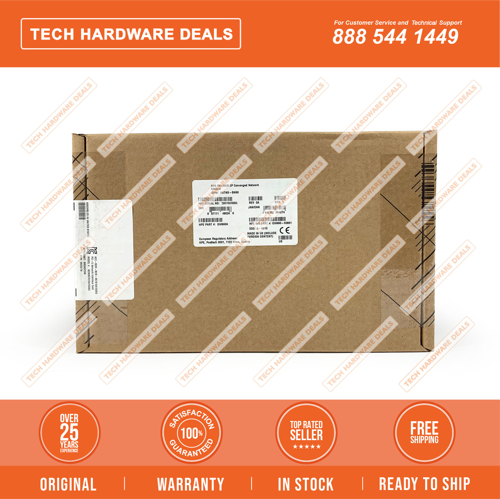 QW990A RETAIL BOX HPE StoreFabric CN1100R Dual Port Converged Network Adapter