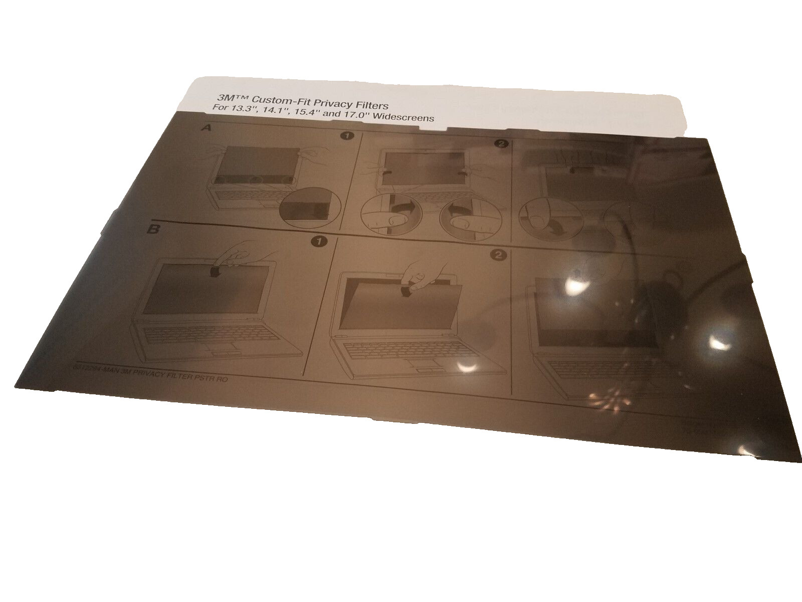 New Genuine Original Dell 3M Privacy Filter For 12.1 Notebook Sealed New W830G