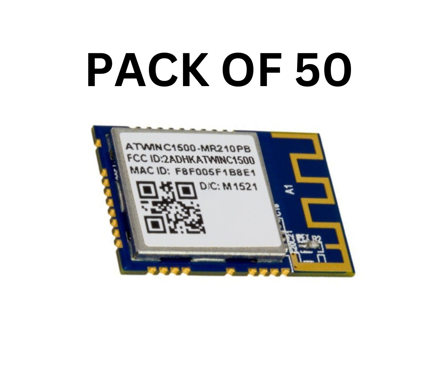 50X Microchip WiFi Transceiver Module (ATWINC1500-MR210PB1954) Low-Power SPI