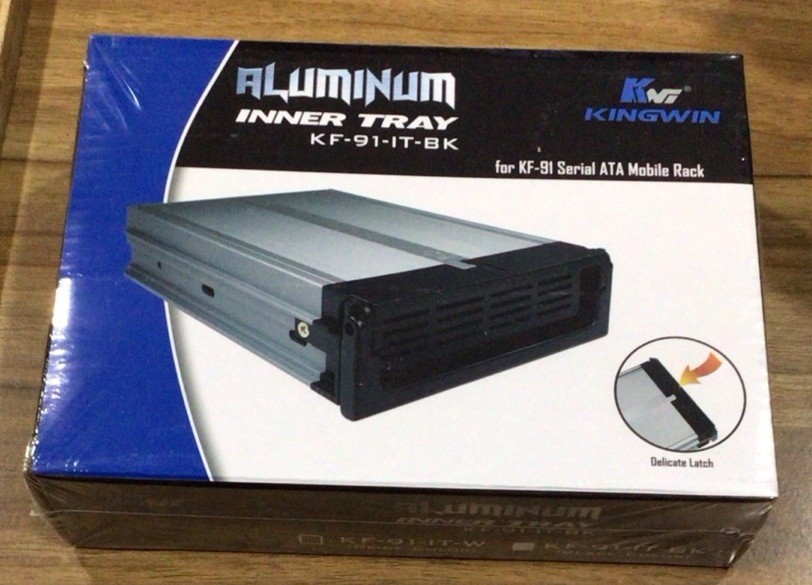 KINGWIN Aluminum Inner Tray for KF-91 Serial Ata Mobile Rack – KF-91-IT-BK New