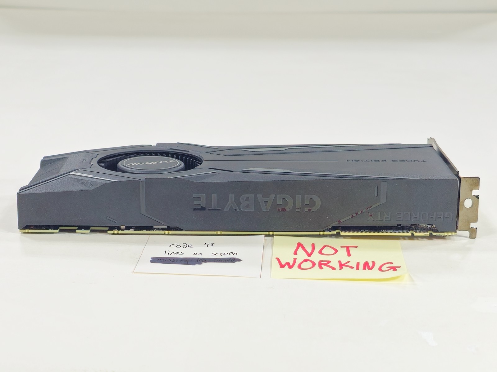 [NOT WORKING] GIGABYTE GeForce RTX 2080 Ti TURBO 11GB 11G 352-bit GDDR6 NVIDIA