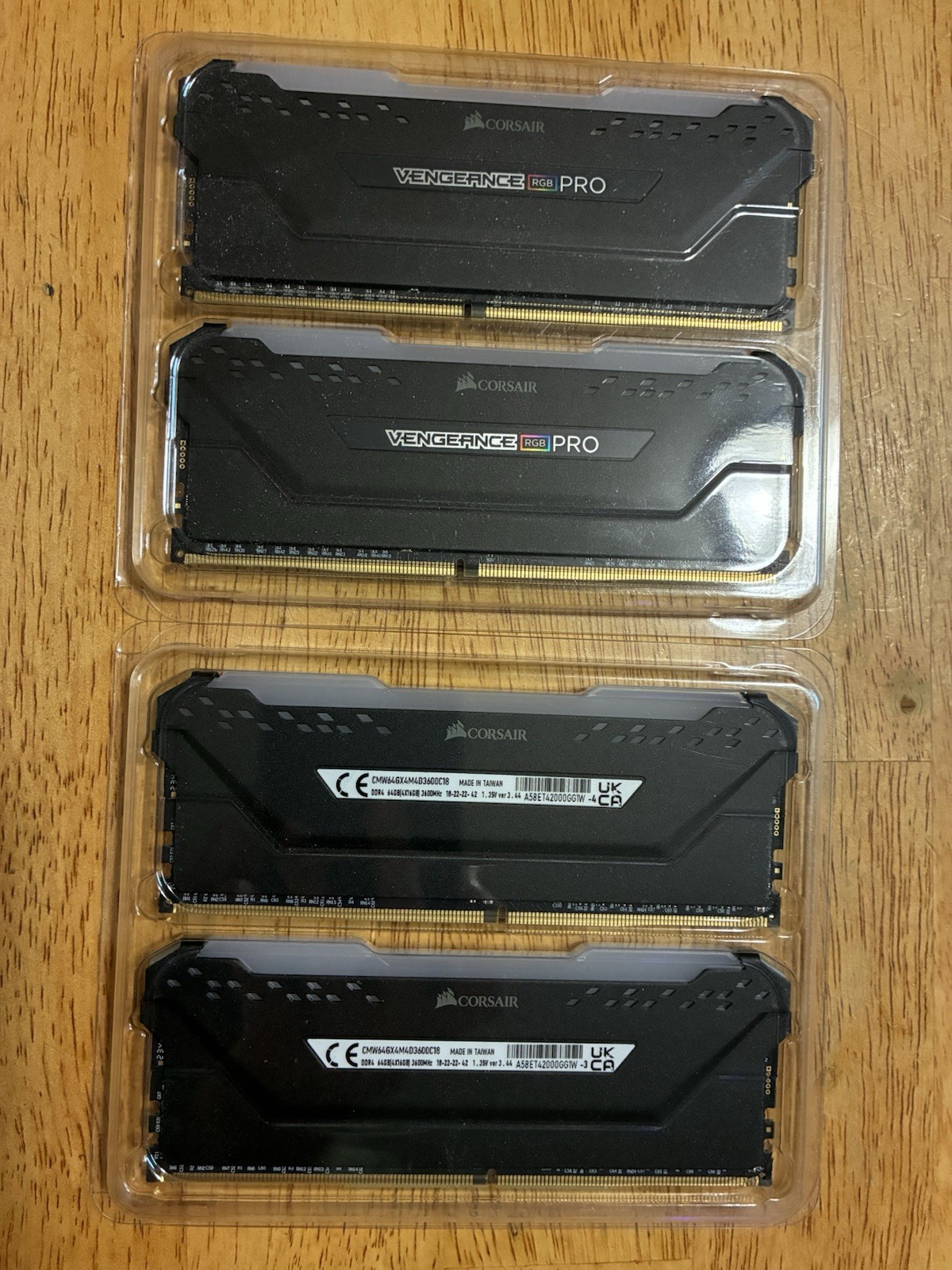 corsair vengeance rgb pro 4×16 64gb ddr4 3600mhz