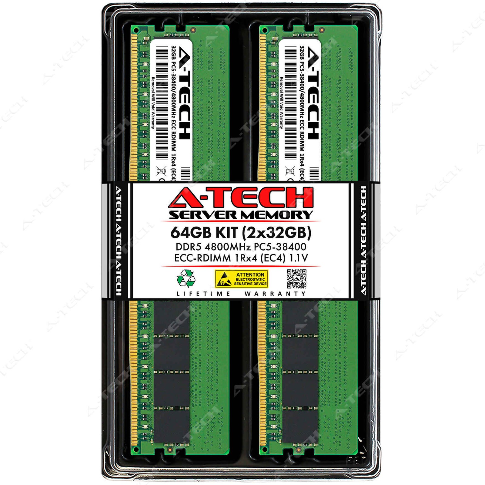 64GB 2x32GB PC5-4800 EC4 RDIMM Lenovo ThinkSystem SR630 V3 SR645 V3 Memory RAM