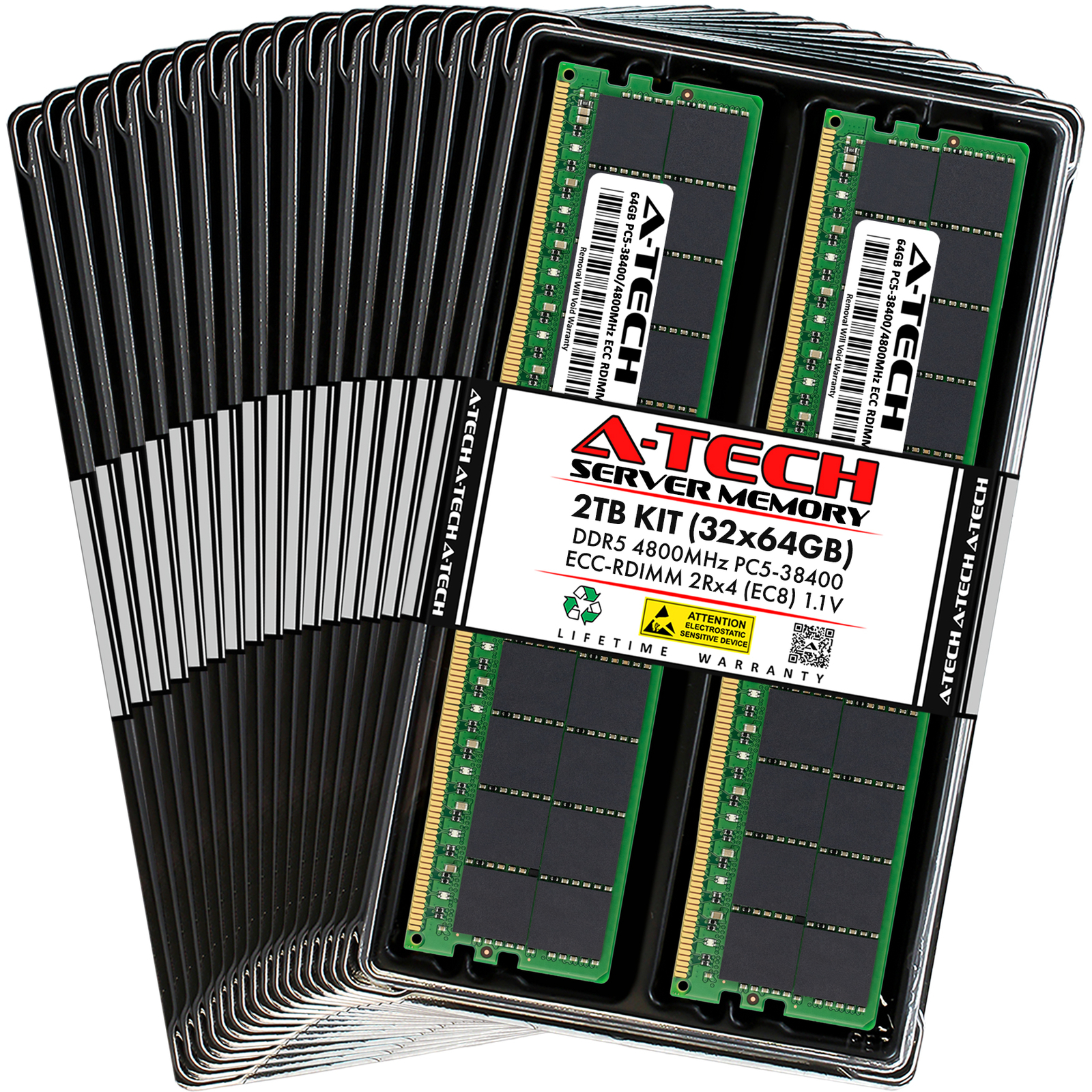 2TB 32x64GB PC5-4800 EC8 RDIMM Lenovo ThinkSystem SR630 V3 Memory RAM