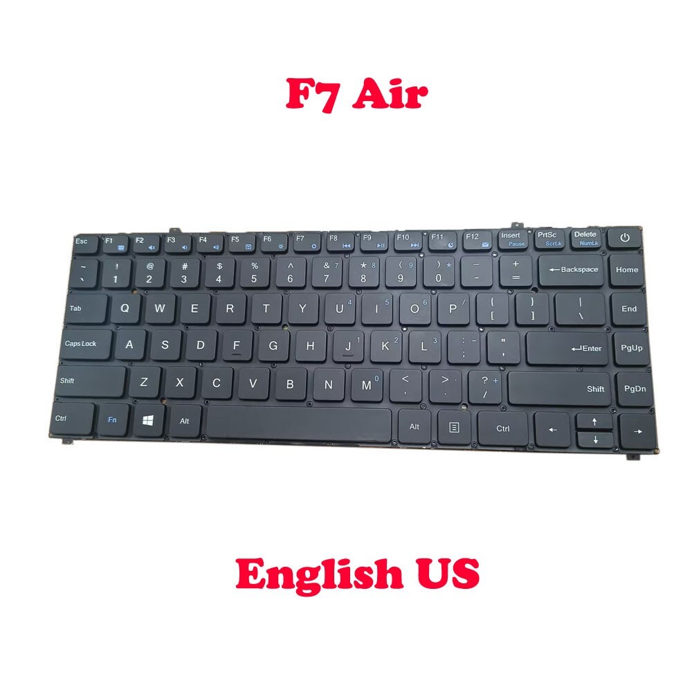 Laptop Keyboard For Teclast F7 Air English US Black F7 AIR X310 / F7 Air N4120