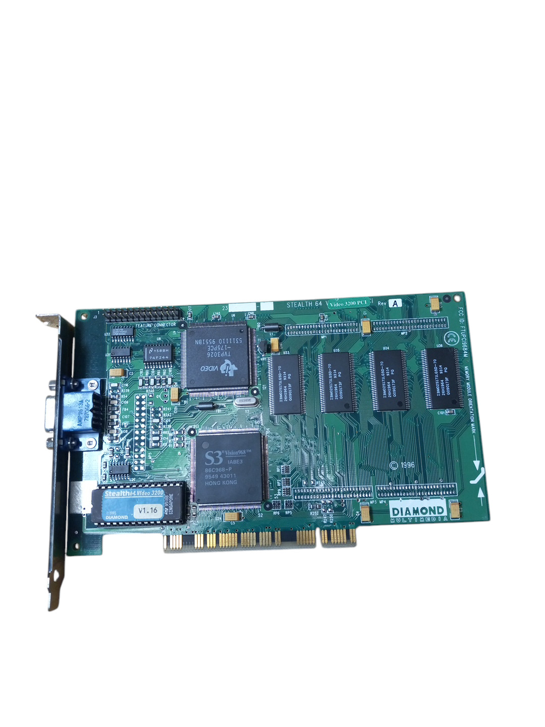 DIAMOND STEALTH 64 VIDEO 3200 – S3 Vision968 – PCI vintage graphics adapter