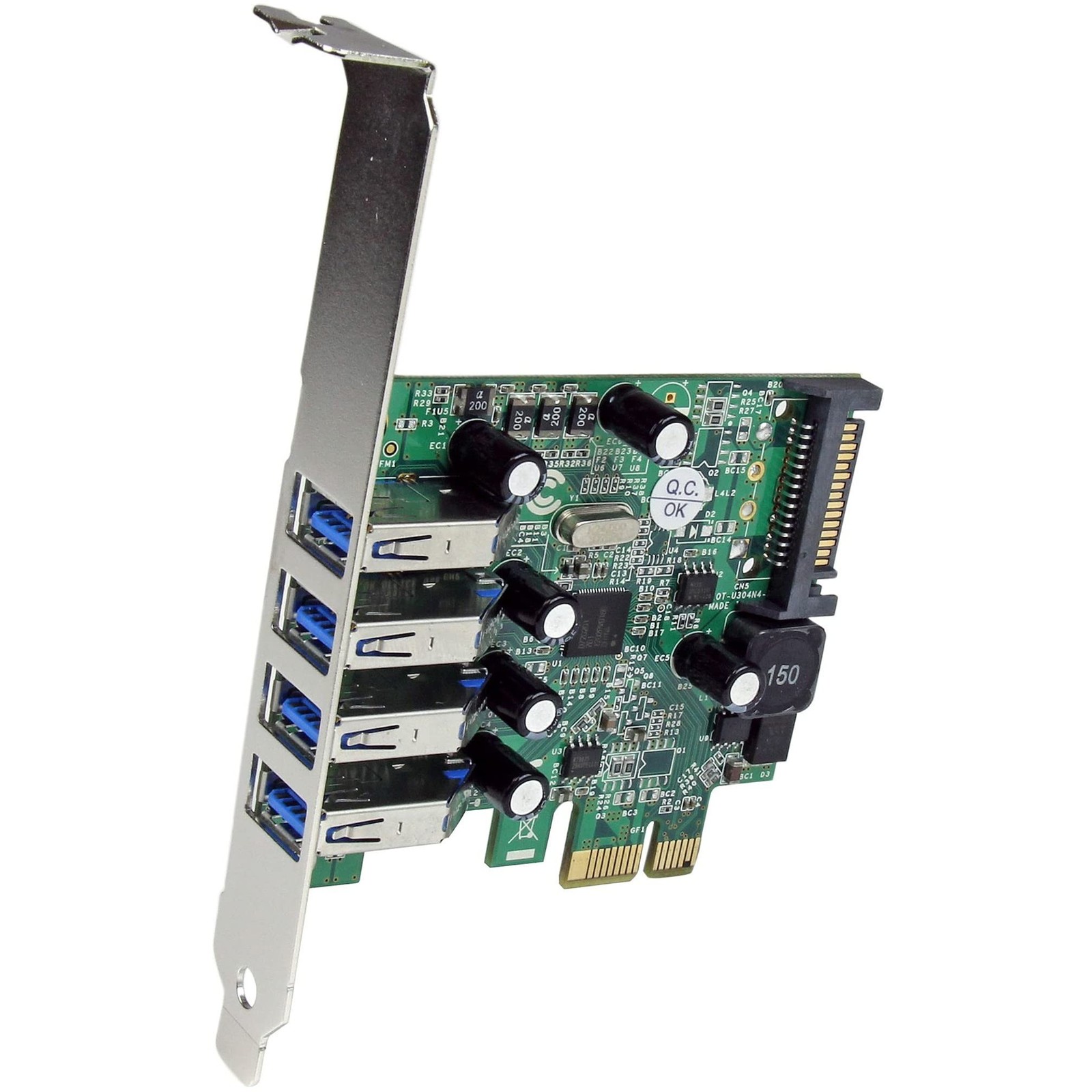 StarTech.com 4-Port PCI Express SuperSpeed USB 3.0 Controller Card with UASP …
