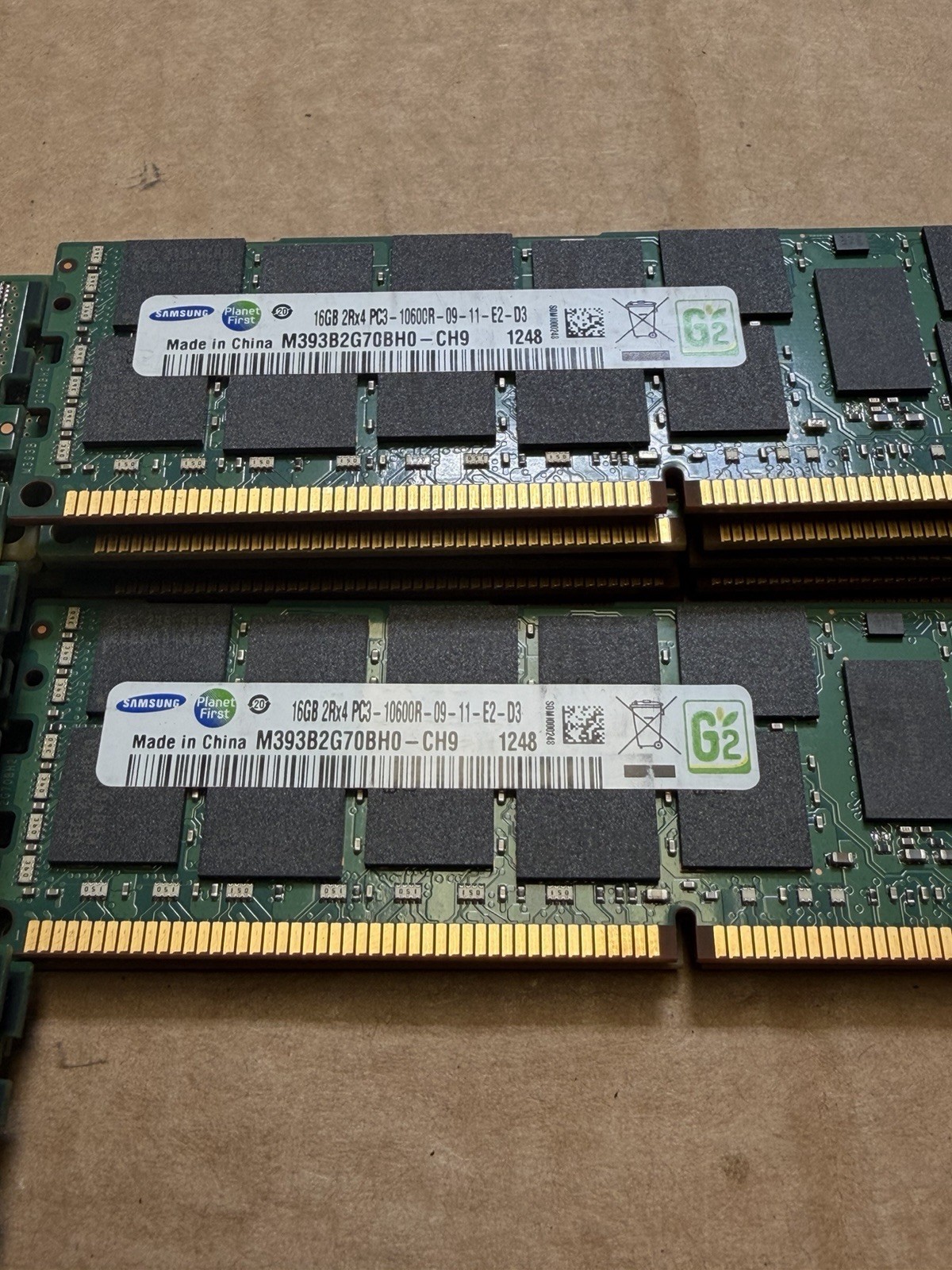 Lot Of 22 16gb 2rx4 pc3l-10600r Mixed Brands (Kingston, Samsung)