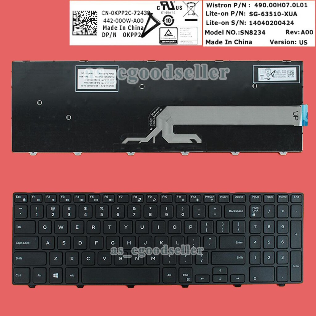 For Dell Inspiron 15 5000 5542 5545 5547 5551 5555 5558 Keyboard US No Backlit