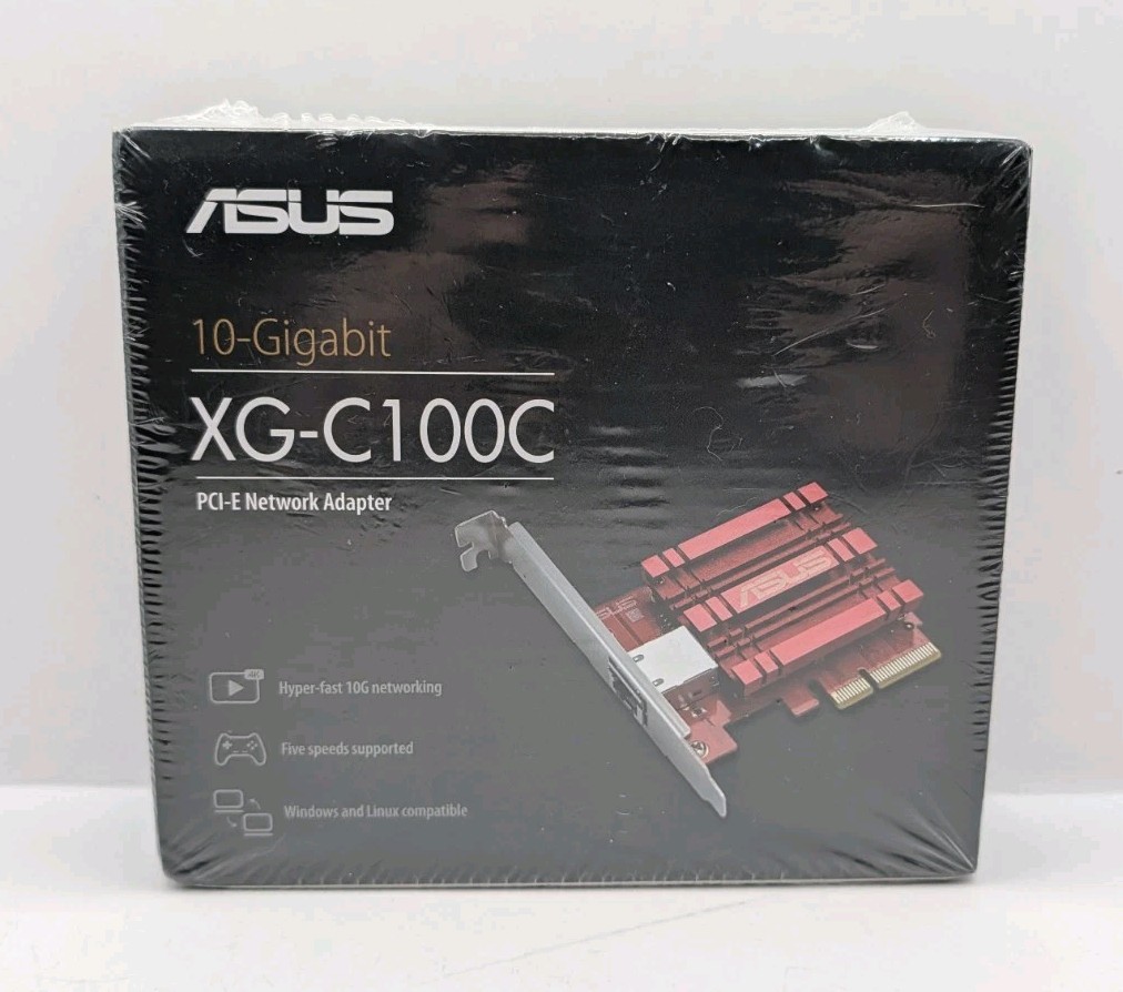 ASUS XG-C100C 10G Network Adapter PCIe x4 Card 10Gbps Ethernet CIB 889349620045