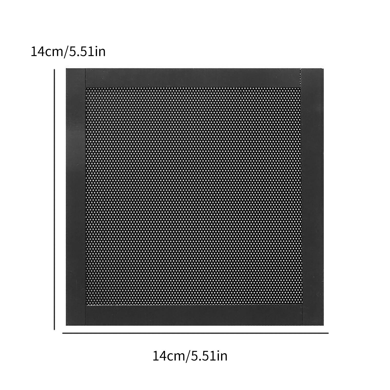 14*14cm Computer PC Cooling Fan PVC+Magnet Dust Filter Case Mesh Net Cover