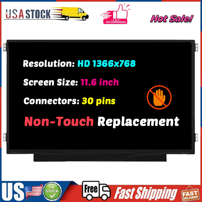 Screen Replacement for Hp Chromebook 11 11A G8 EE LCD Non-Touch Display 11.6″