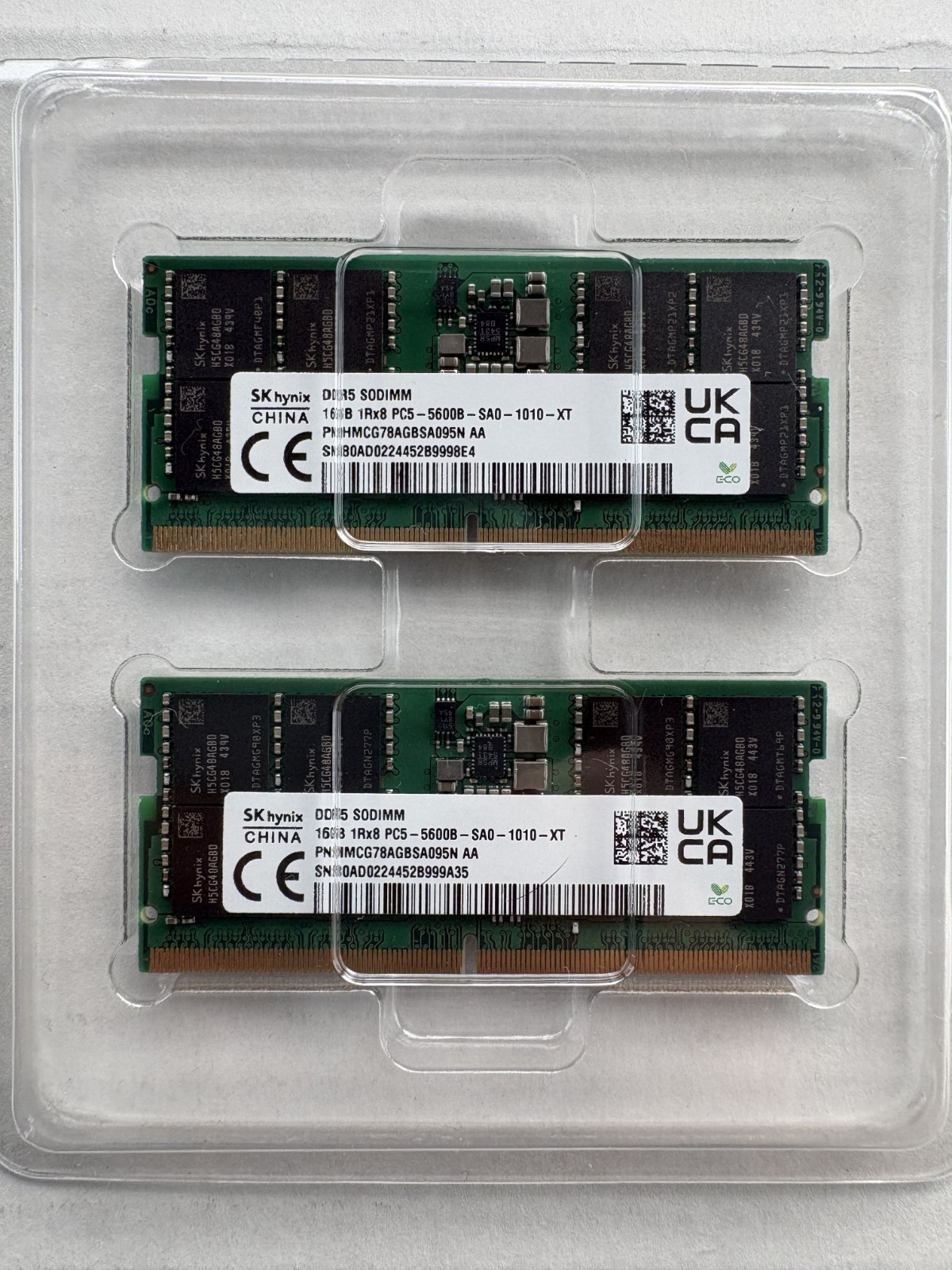 32GB Kit SK Hynix DDR5-5600 SODIMM Memory PC5-44800 RAM (2x16GB) Fully Tested