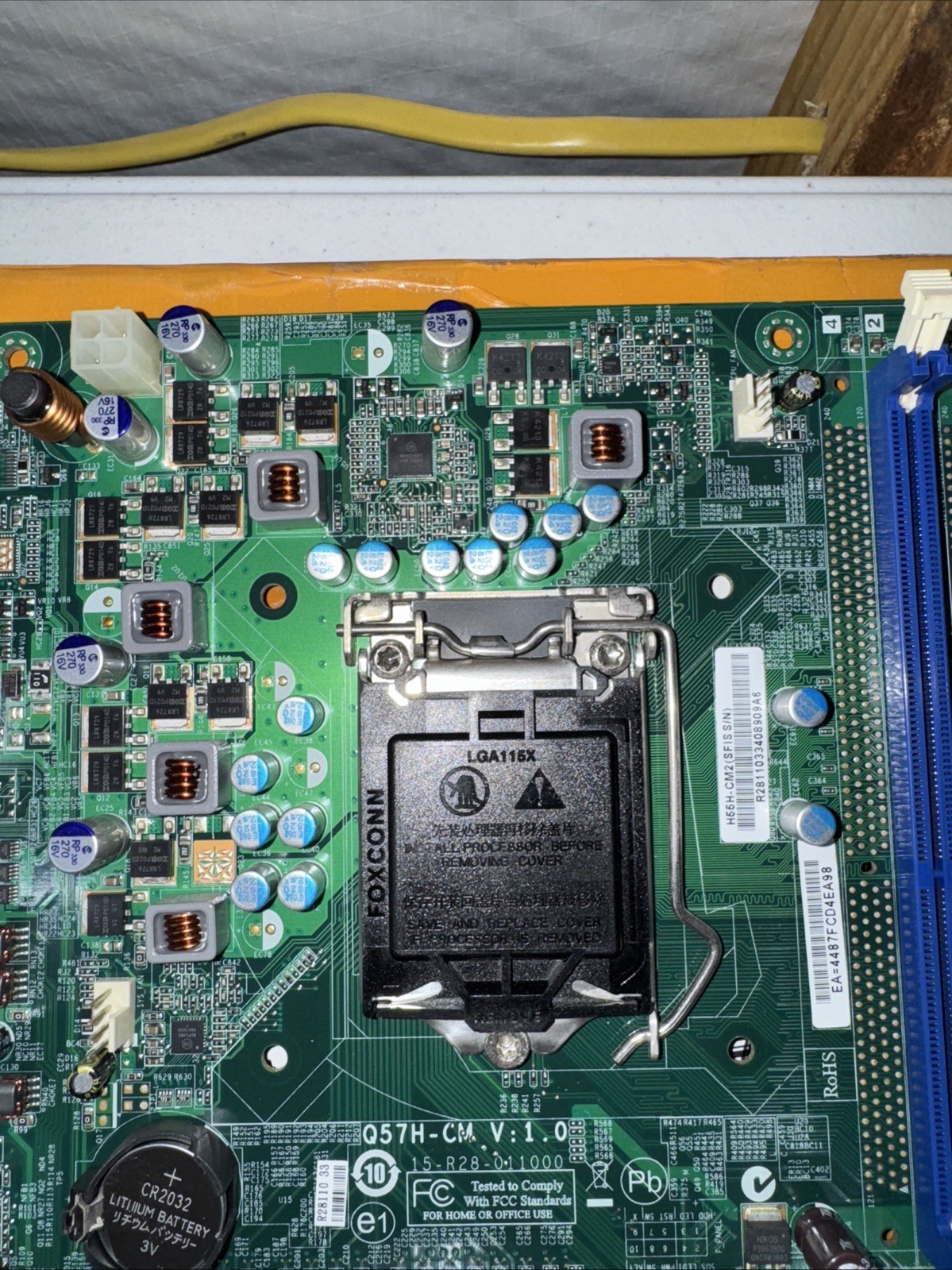 Acer H57H-AM2 V2.0 Socket LGA1156 DDR3 PCIe Motherboard & CPU & Ram & I/O Shield